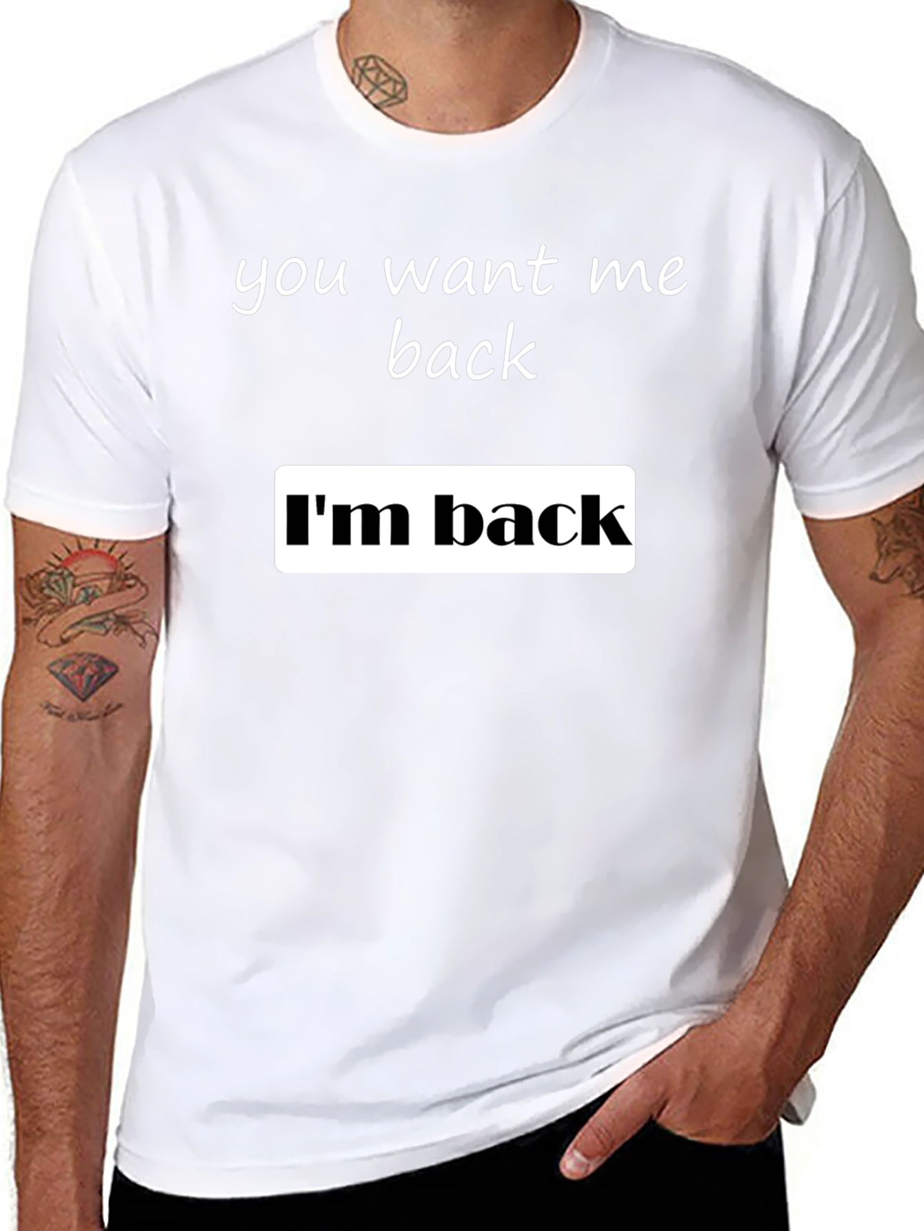 Im Back Graphic Tee - Soft Cotton Blend
