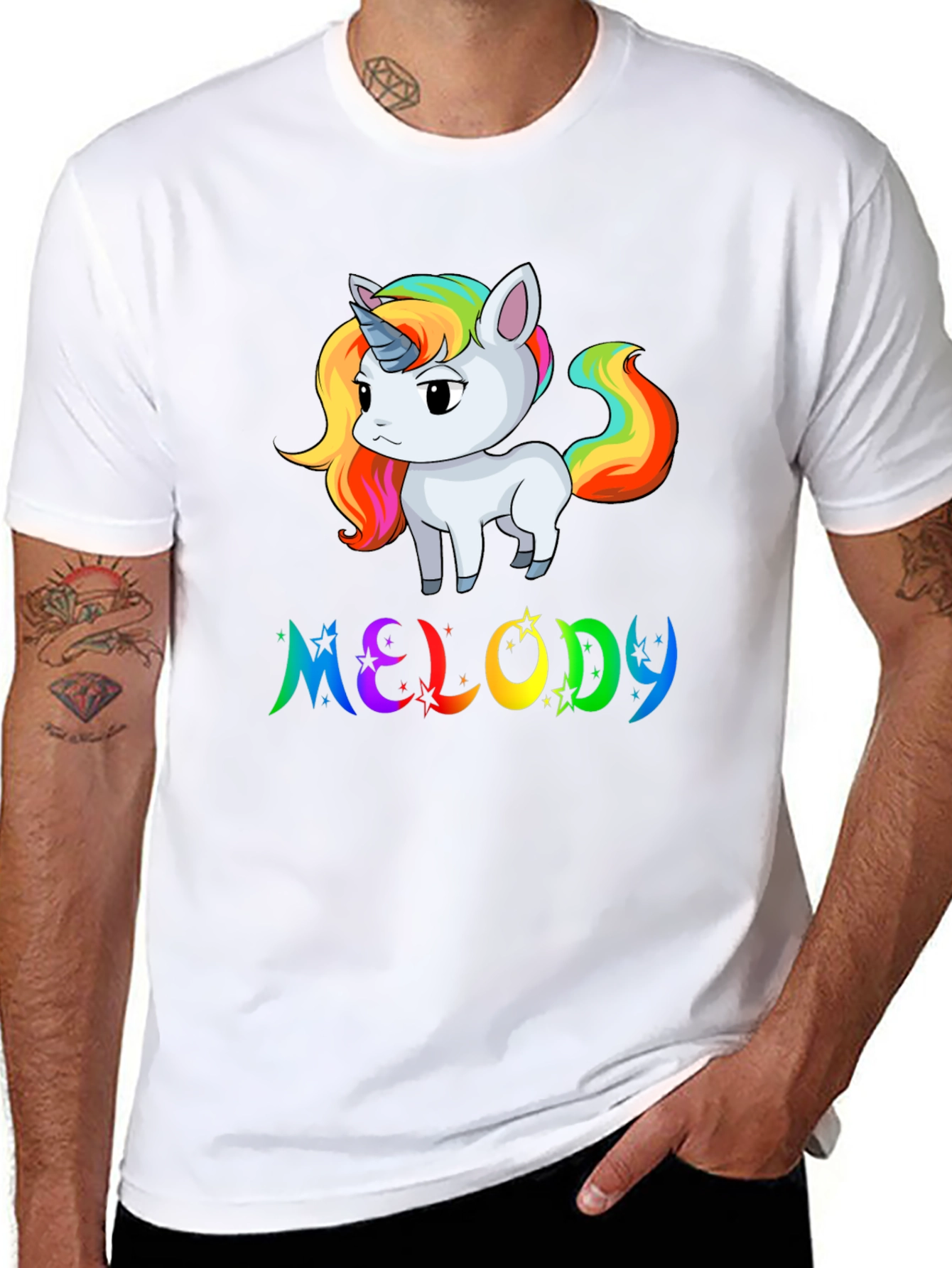 Rainbow Unicorn Melody T-Shirt