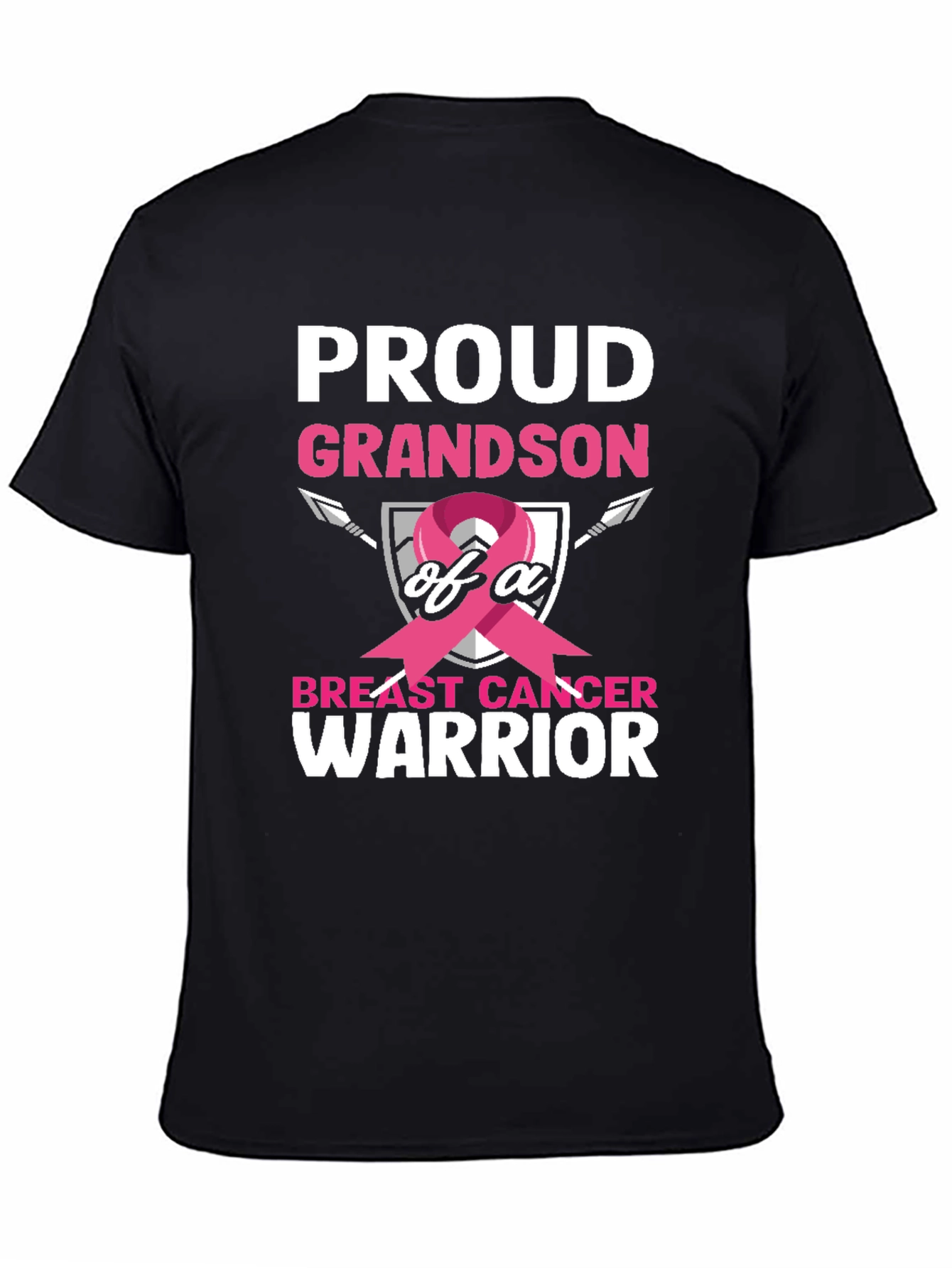 Proud Grandson Breast Cancer Warrior T-Shirt