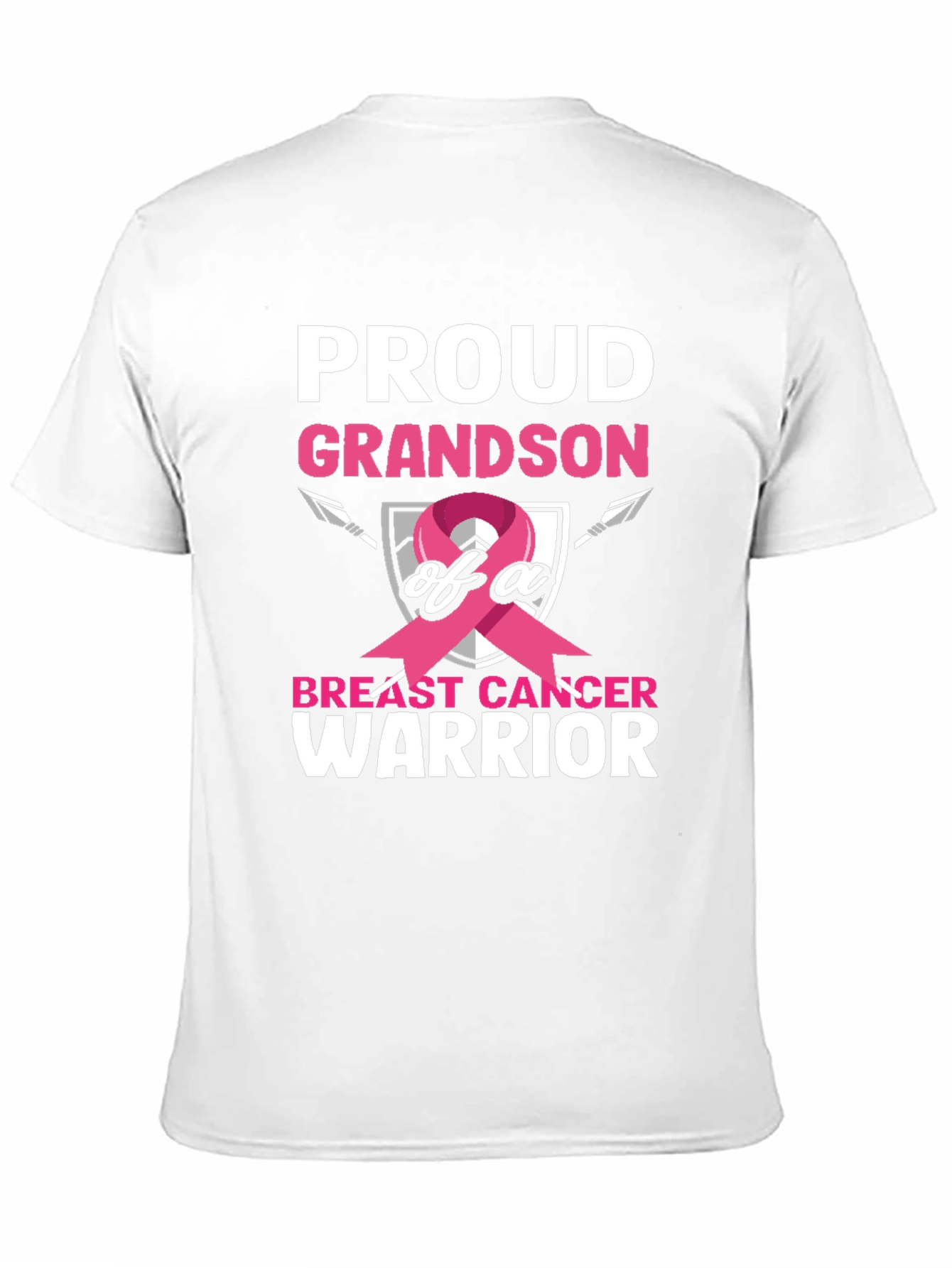 Proud Grandson Breast Cancer Warrior T-Shirt