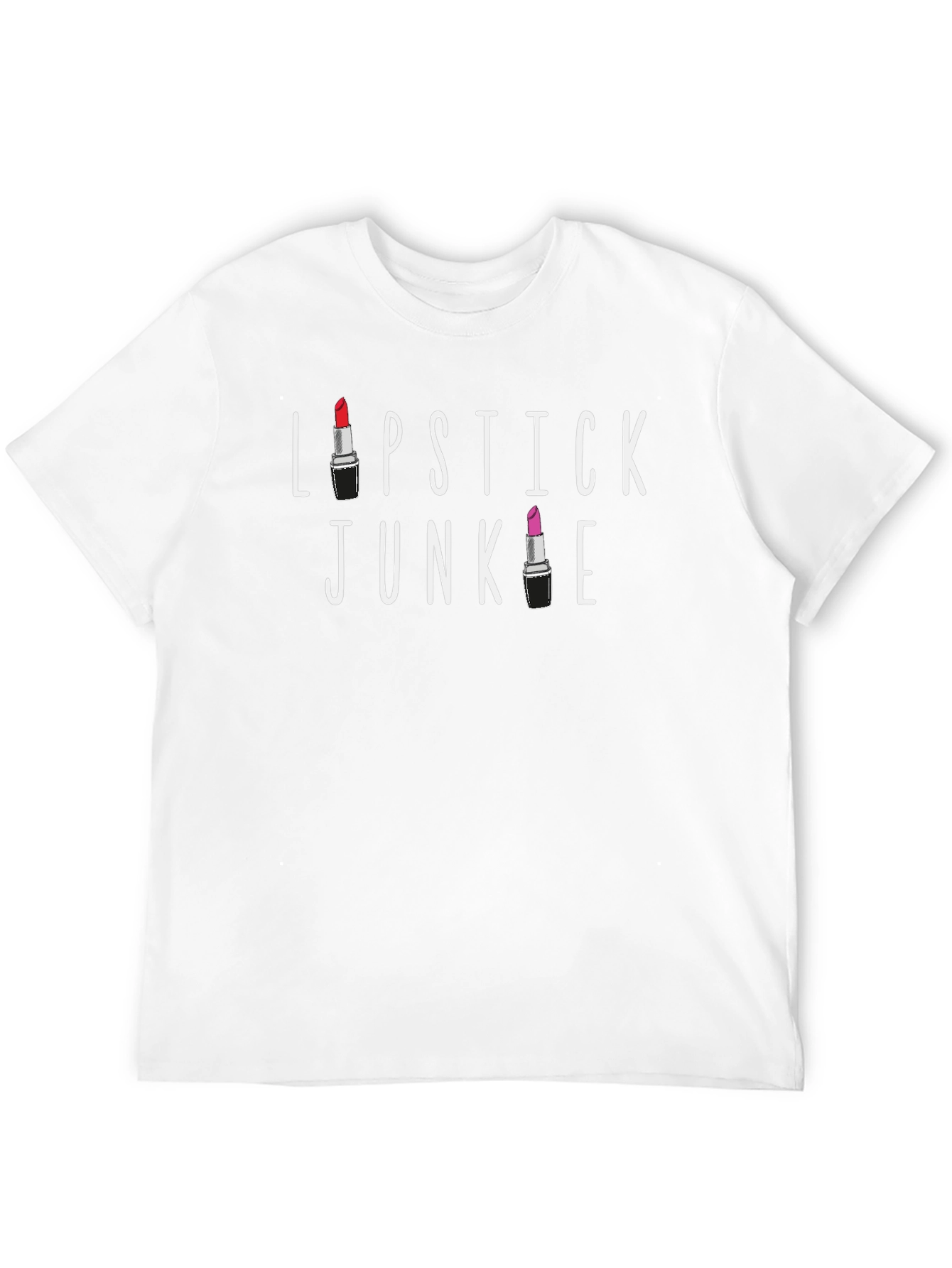 Lipstick Junkie Black Graphic Tee