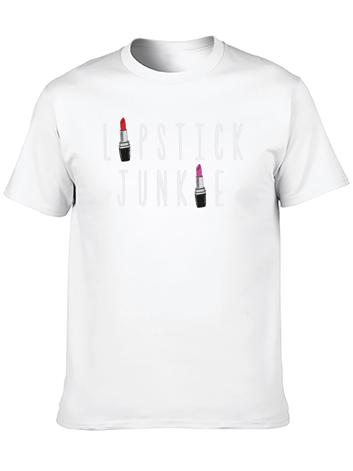 Lipstick Junkie Black Graphic Tee
