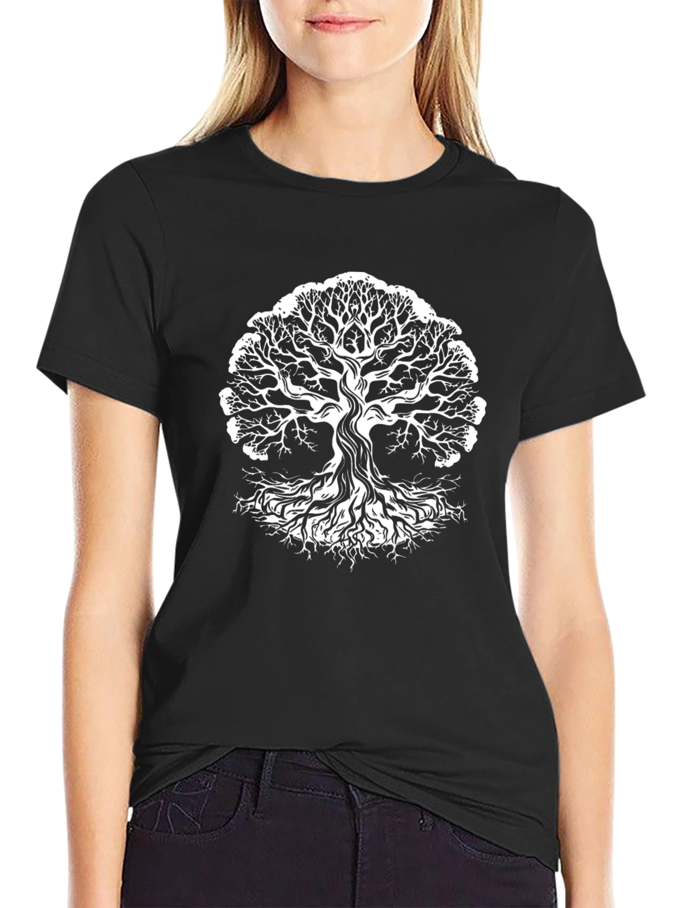 Tree of Life Graphic Tee - Stylish Black Shirt