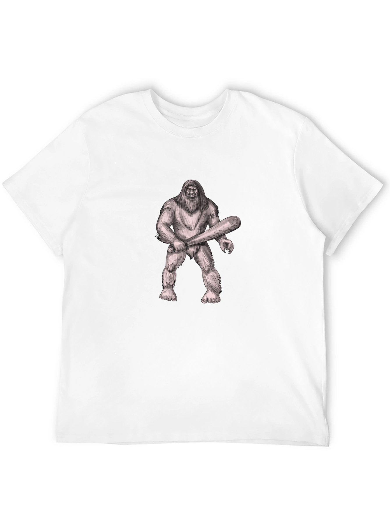Bigfoot Graphic Tee - Black Crew Neck T-Shirt