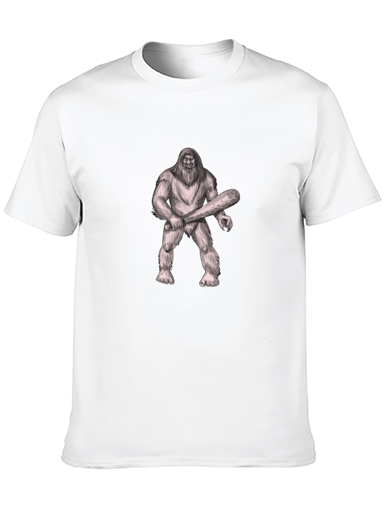 Bigfoot Graphic Tee - Black Crew Neck T-Shirt