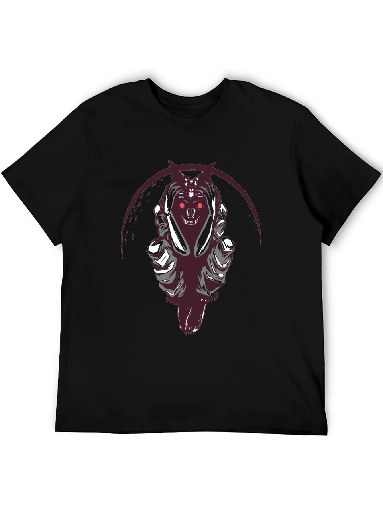 Grim Reaper Wolf Graphic Tee - Dark Style Shirt