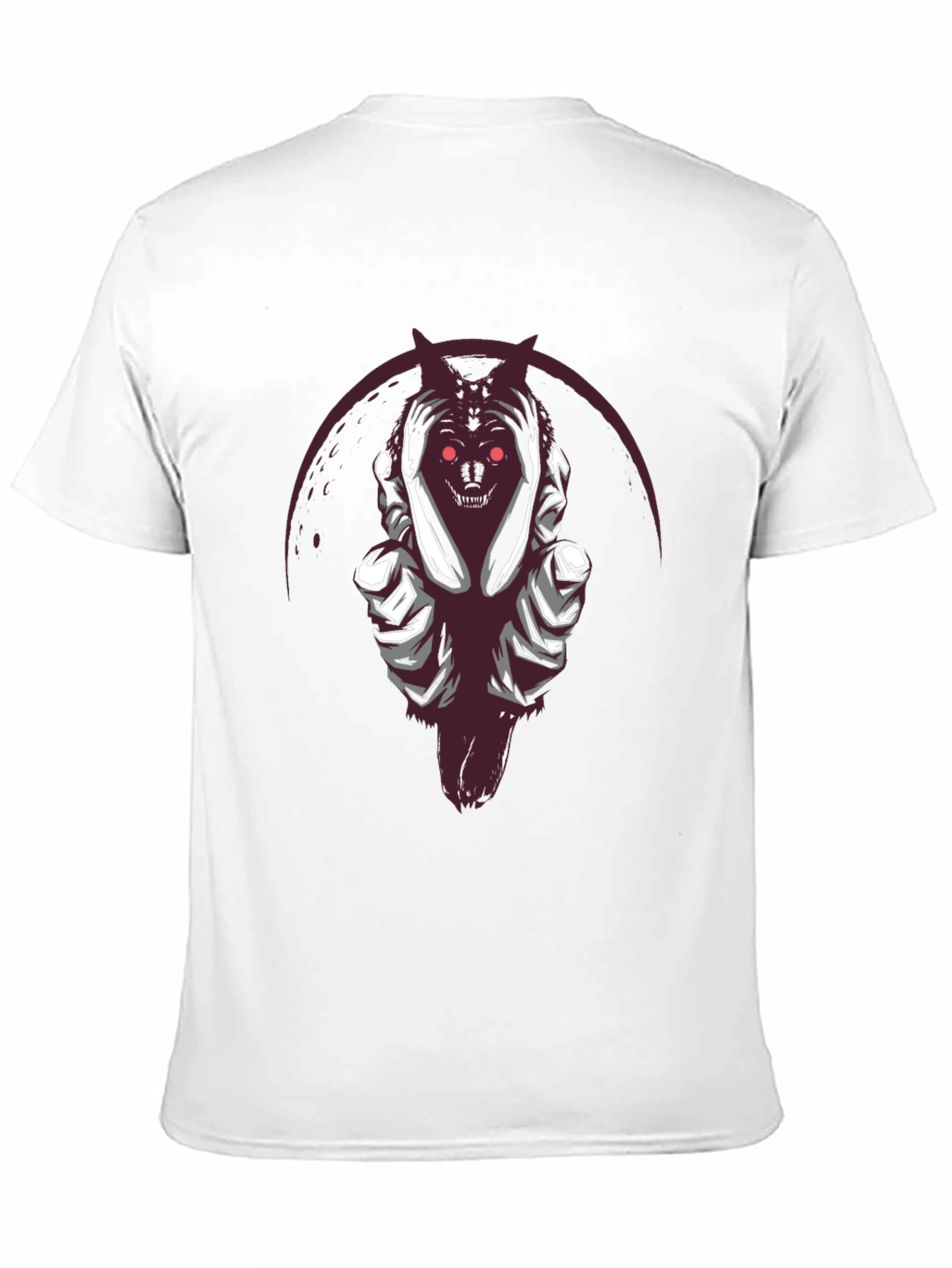 Grim Reaper Wolf Graphic Tee - Dark Style Shirt