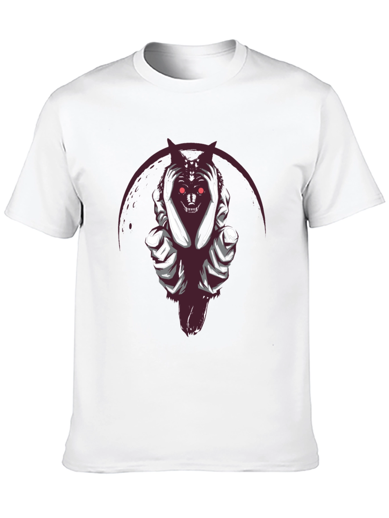 Grim Reaper Wolf Graphic Tee - Dark Style Shirt