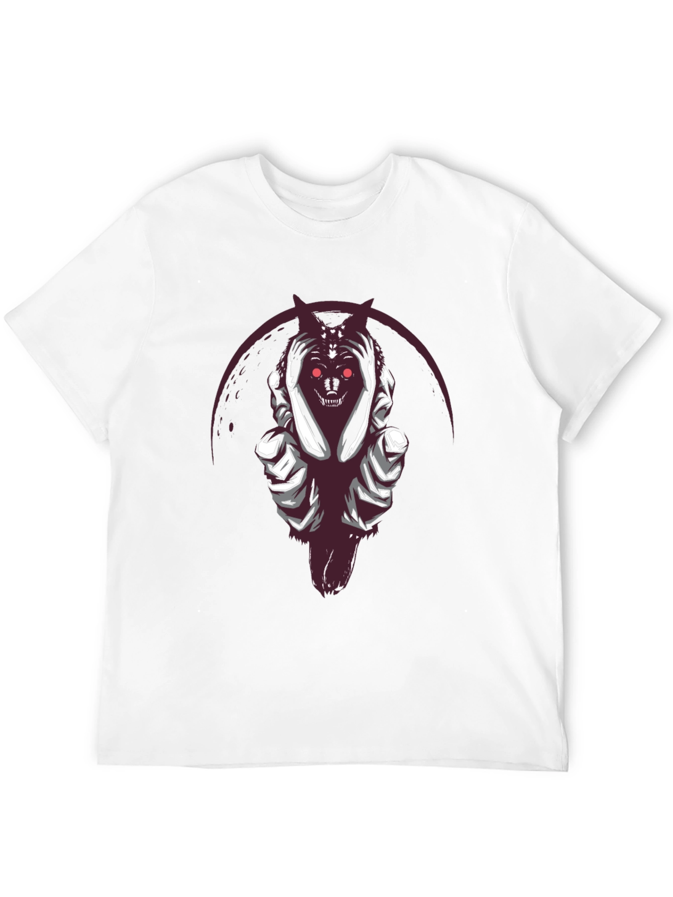 Grim Reaper Wolf Graphic Tee - Dark Style Shirt