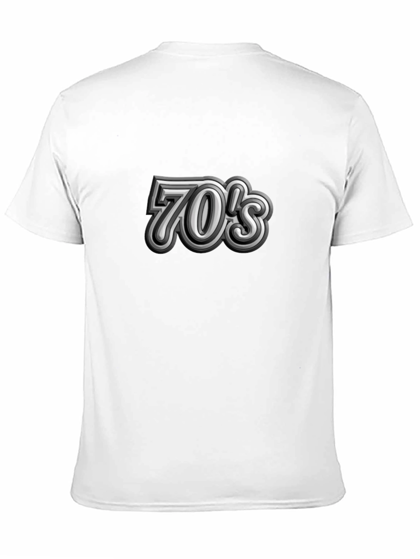 Retro 70s Style Graphic Tee - Black