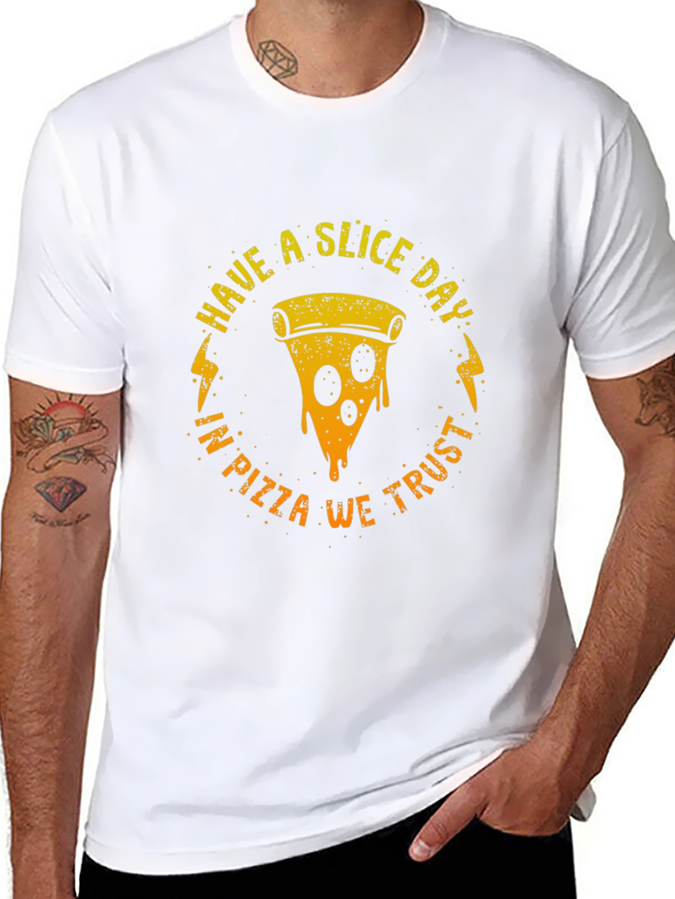 Have a Slice Day Pizza Graphic T-Shirt