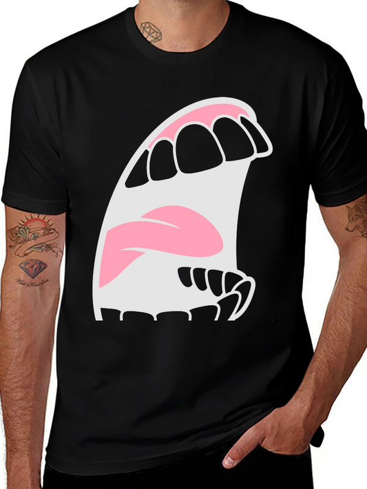 Cartoon Mouth T-Shirt - Expressive Graphic Tee