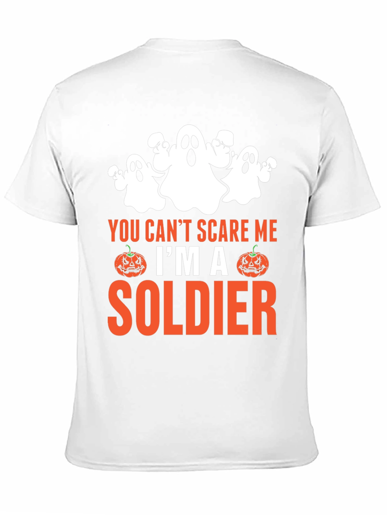 Halloween Soldier T-Shirt - You Cant Scare Me