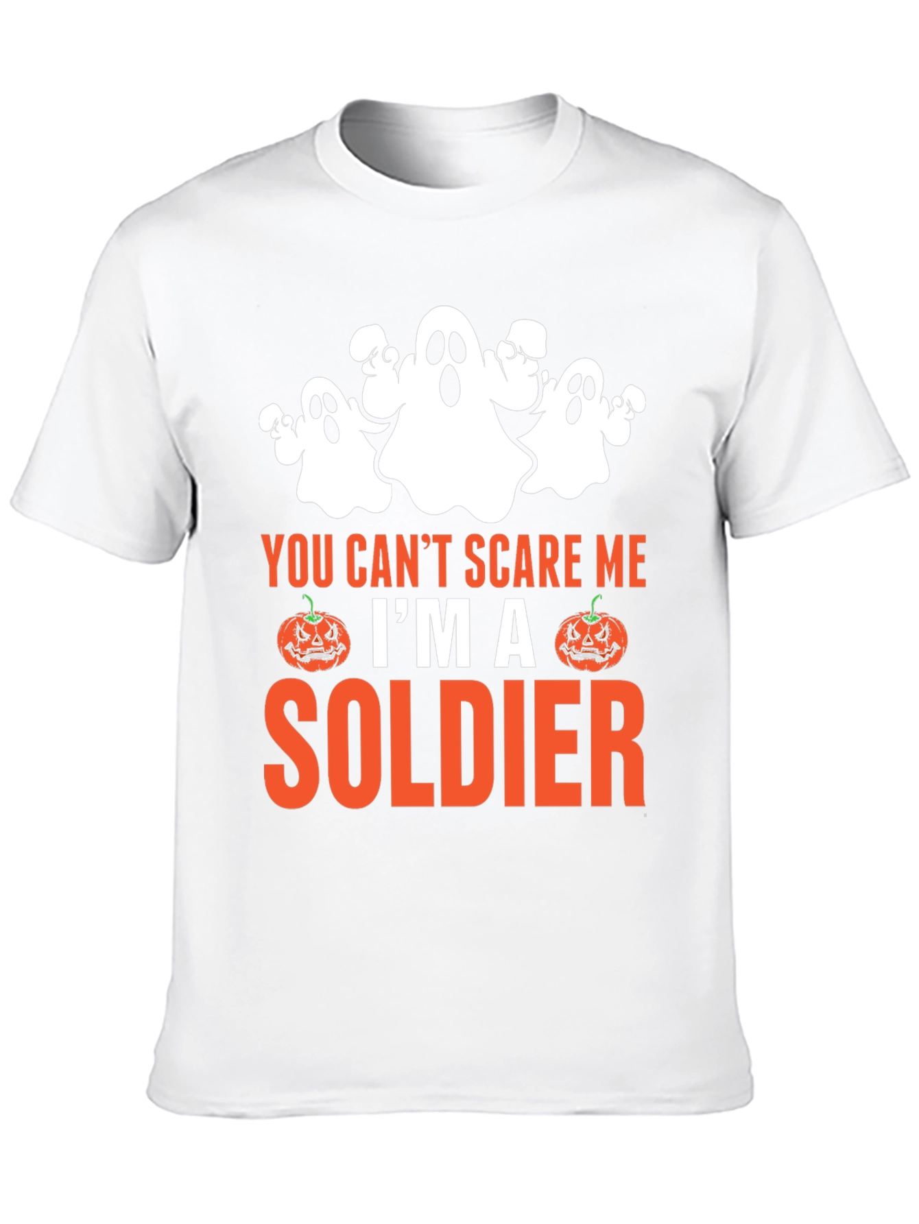 Halloween Soldier T-Shirt - You Cant Scare Me