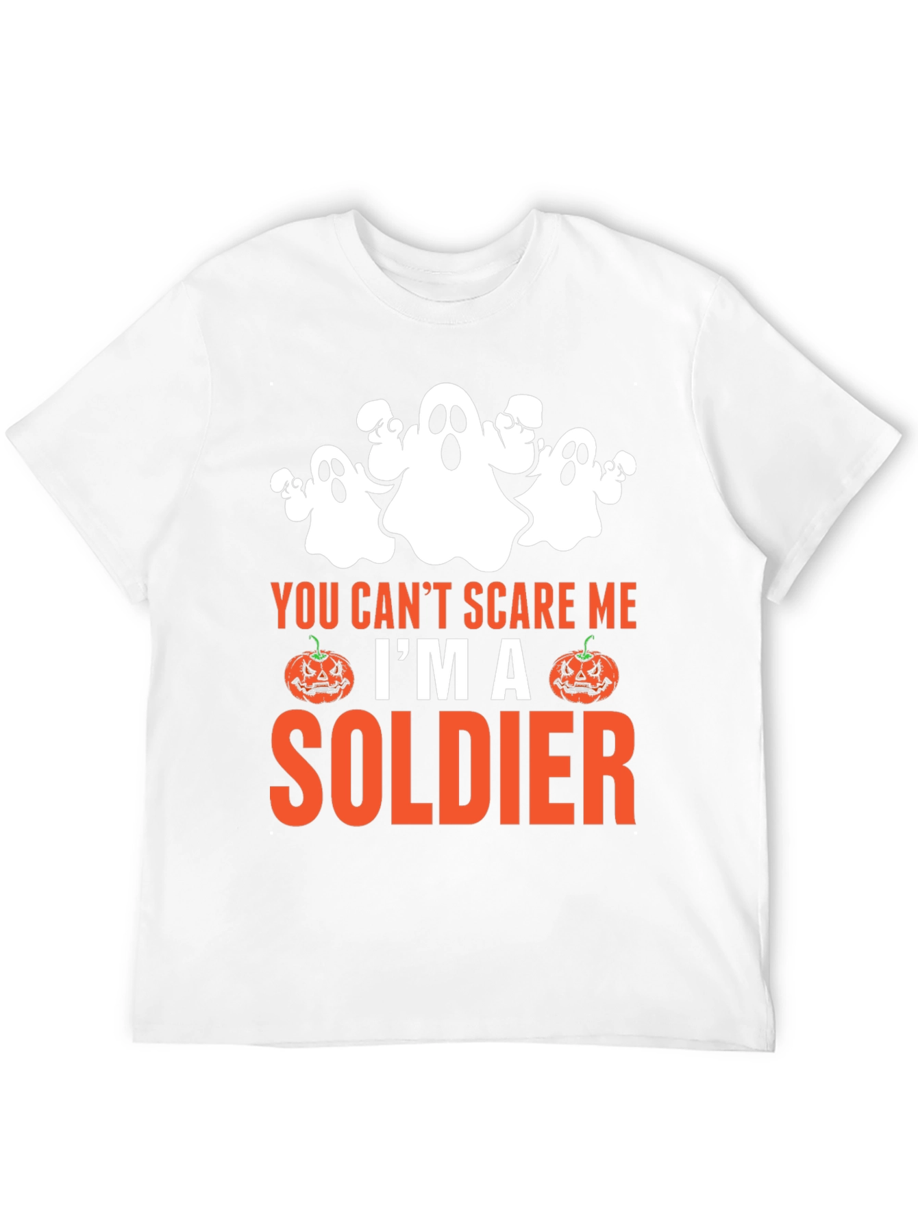 Halloween Soldier T-Shirt - You Cant Scare Me