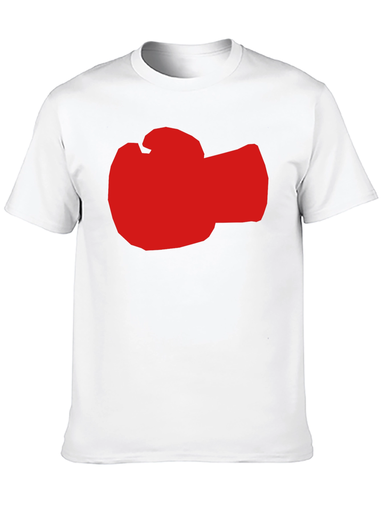 Red Boxing Glove Graphic Black T-Shirt