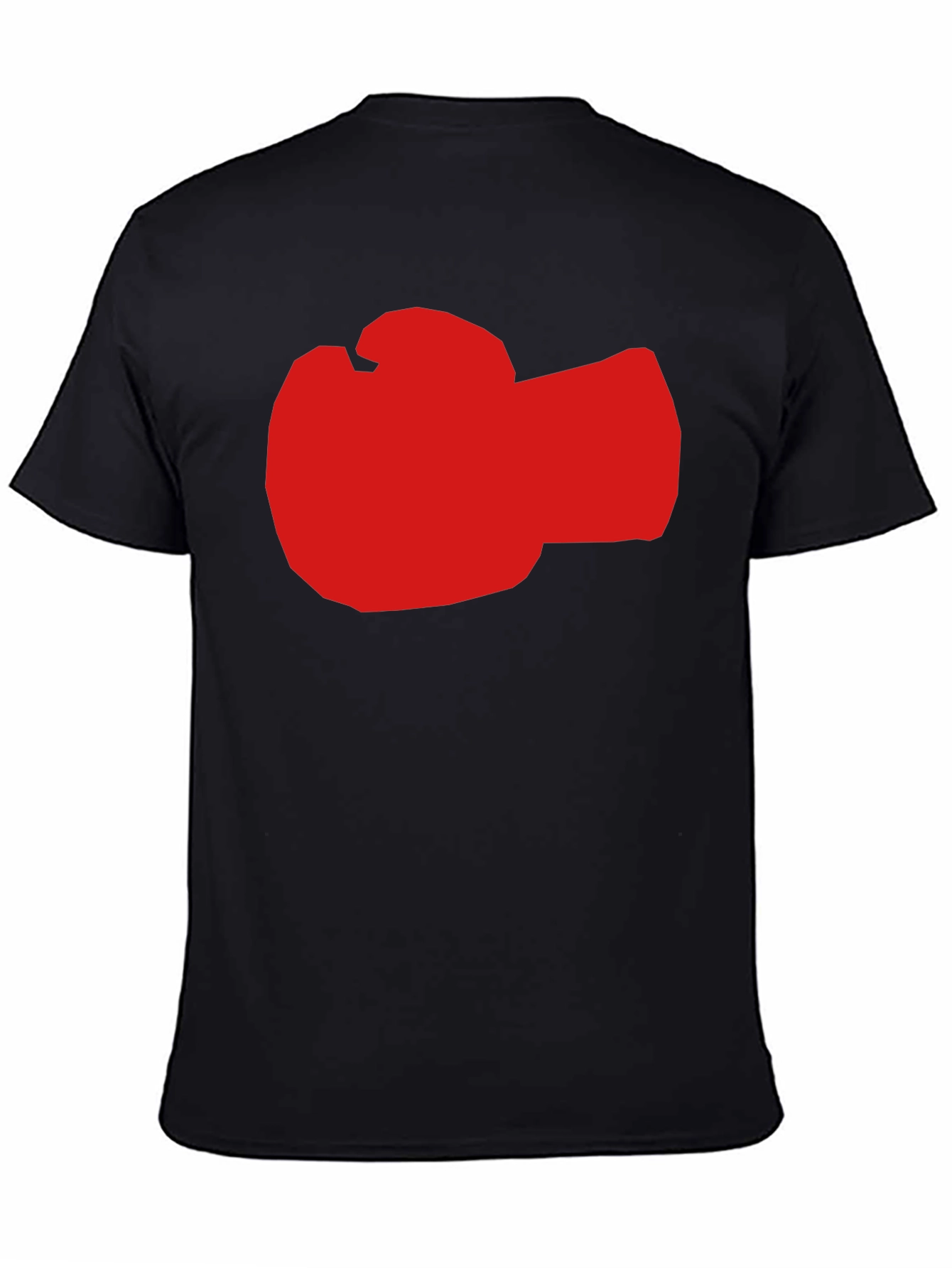 Red Boxing Glove Graphic Black T-Shirt