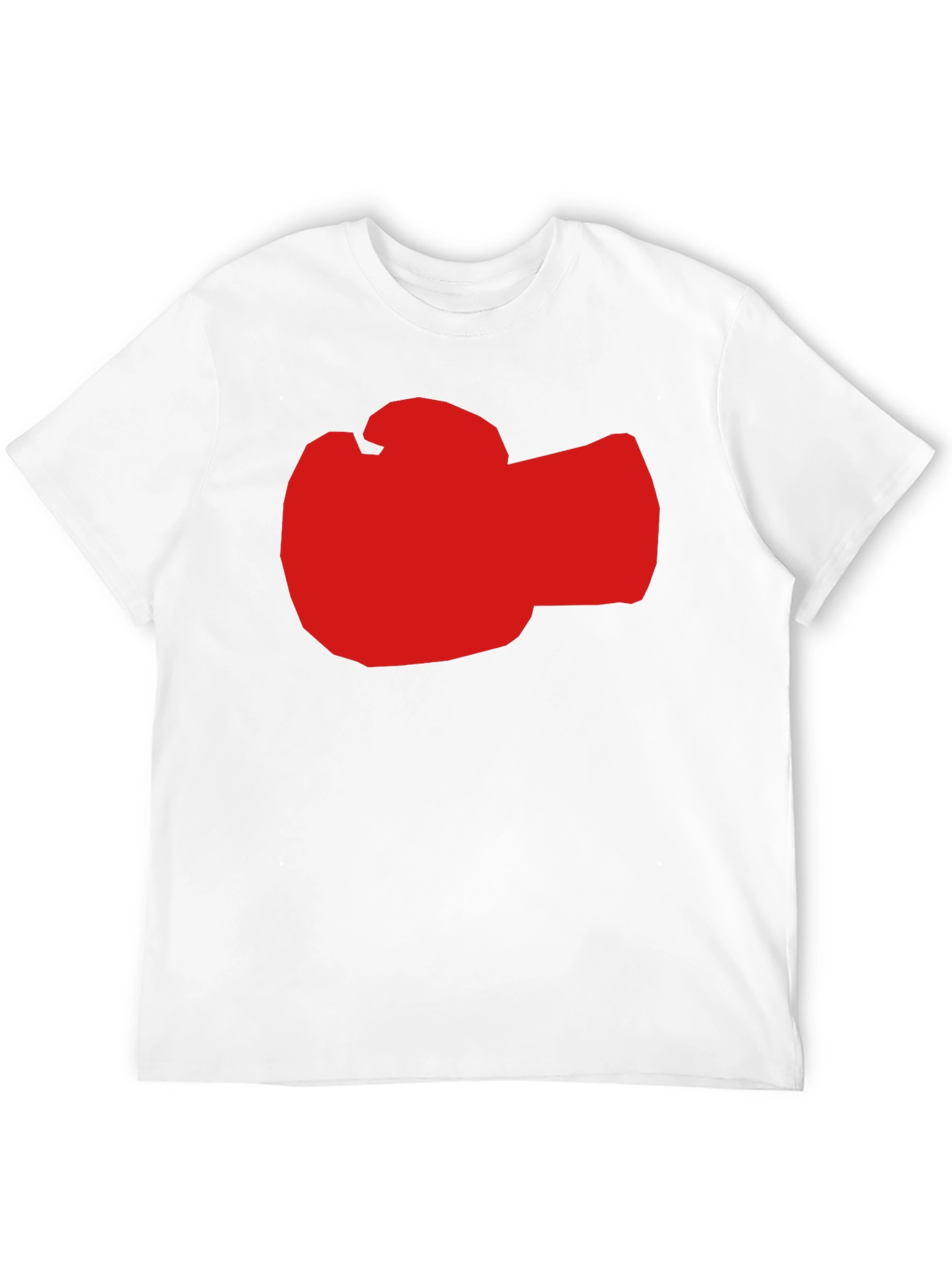 Red Boxing Glove Graphic Black T-Shirt