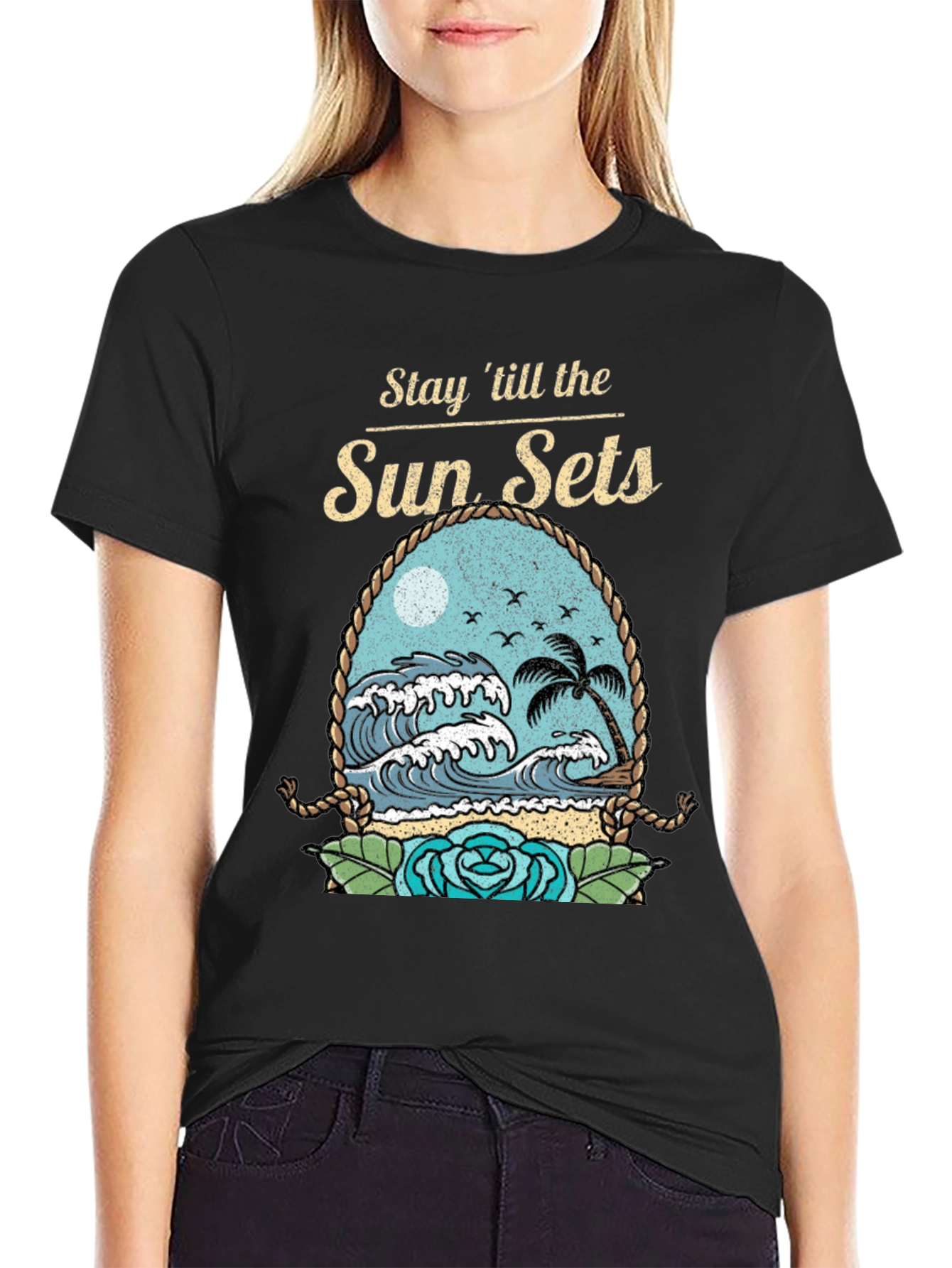 Stay till the Sun Sets Graphic T-Shirt