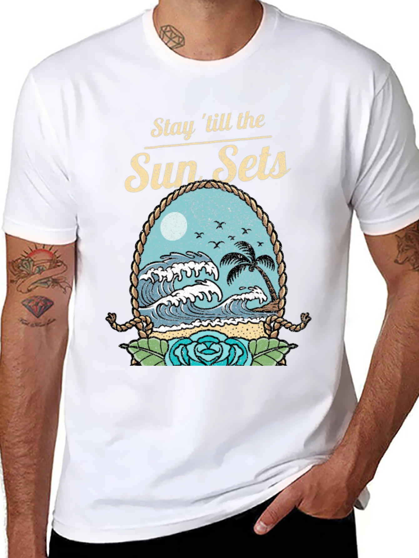 Stay till the Sun Sets Graphic T-Shirt