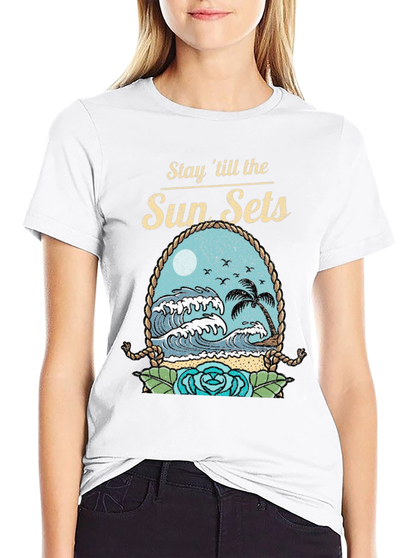 Stay till the Sun Sets Graphic T-Shirt