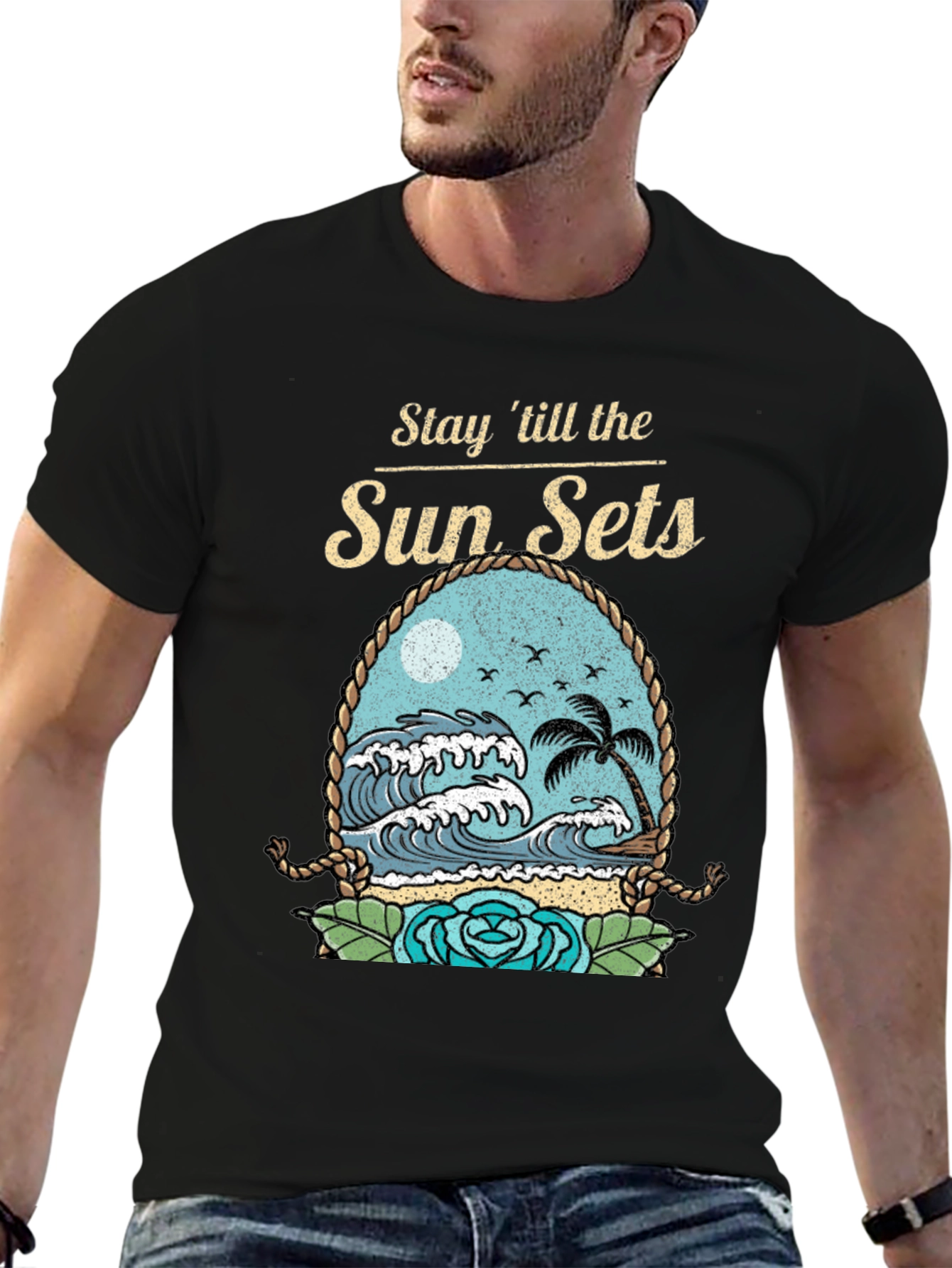 Stay till the Sun Sets Graphic T-Shirt