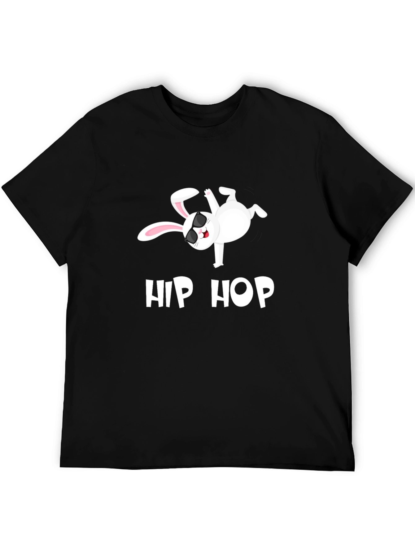 Hip Hop Bunny Graphic T-Shirt