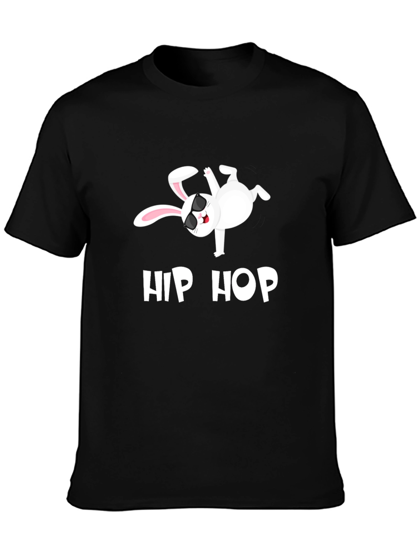 Hip Hop Bunny Graphic T-Shirt