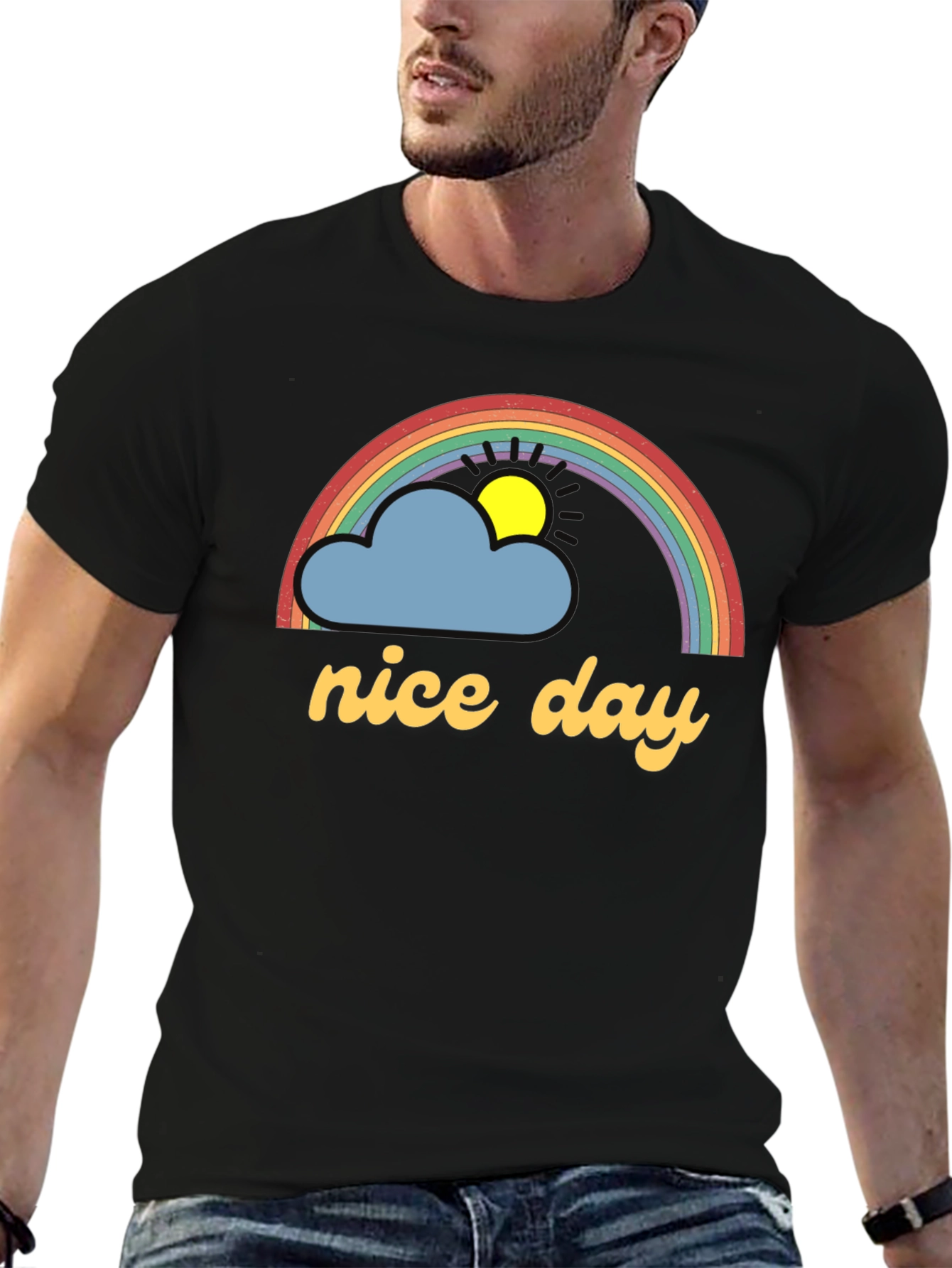 Nice Day Rainbow Cloud T-Shirt