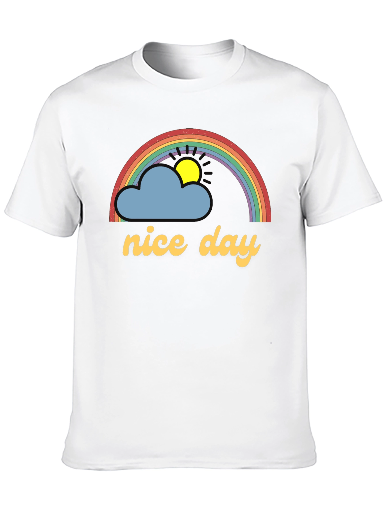 Nice Day Rainbow Cloud T-Shirt