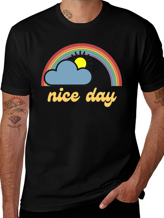 Nice Day Rainbow Cloud T-Shirt