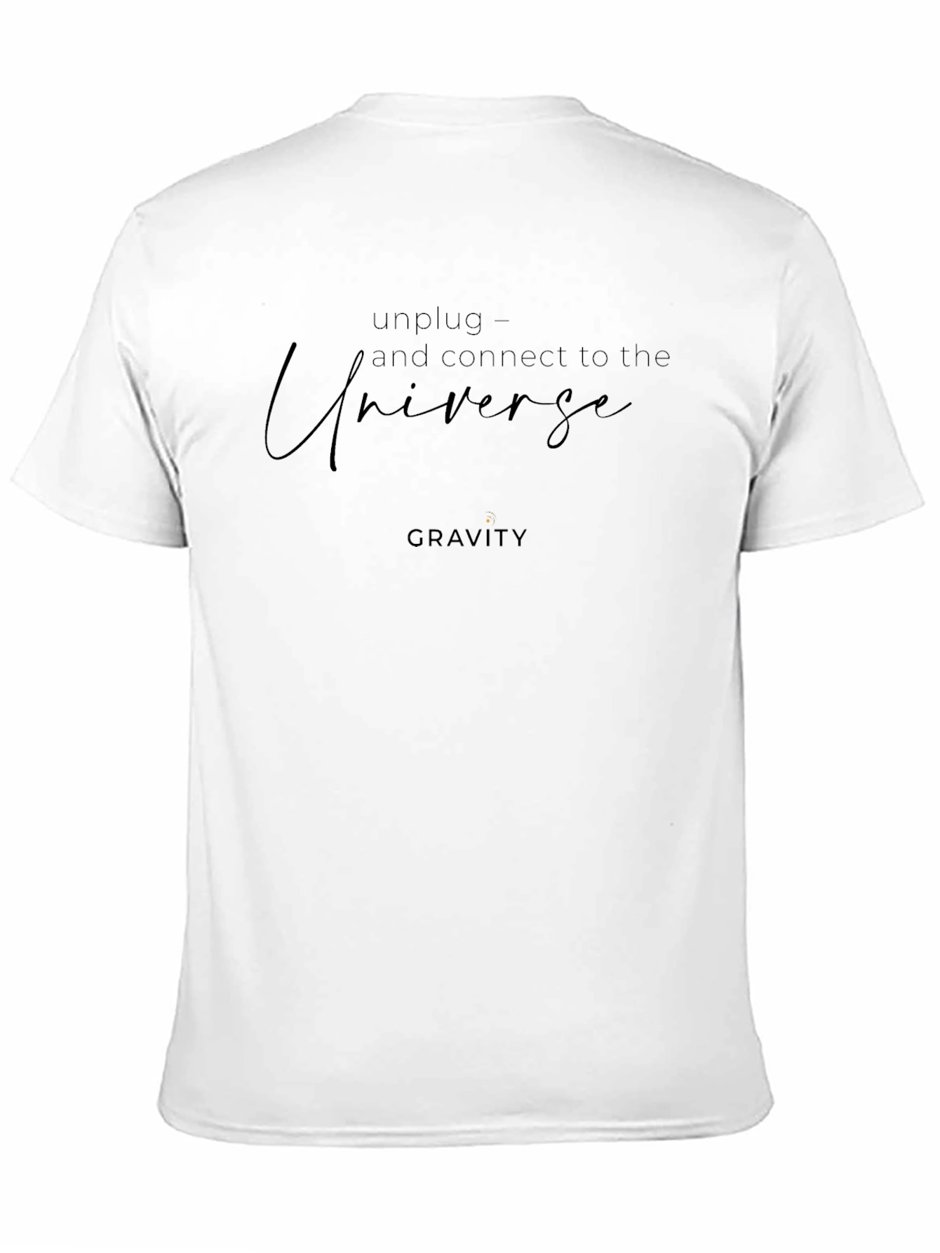 Unplug Universe Graphic Tee - Soft Black Cotton Blend