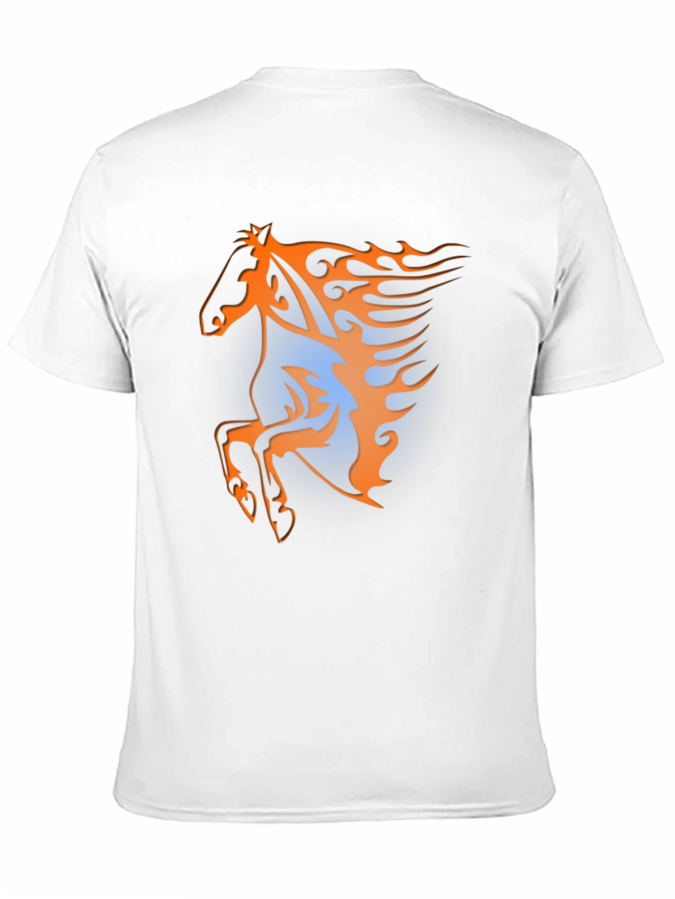 Fiery Horse Graphic Tee - Black
