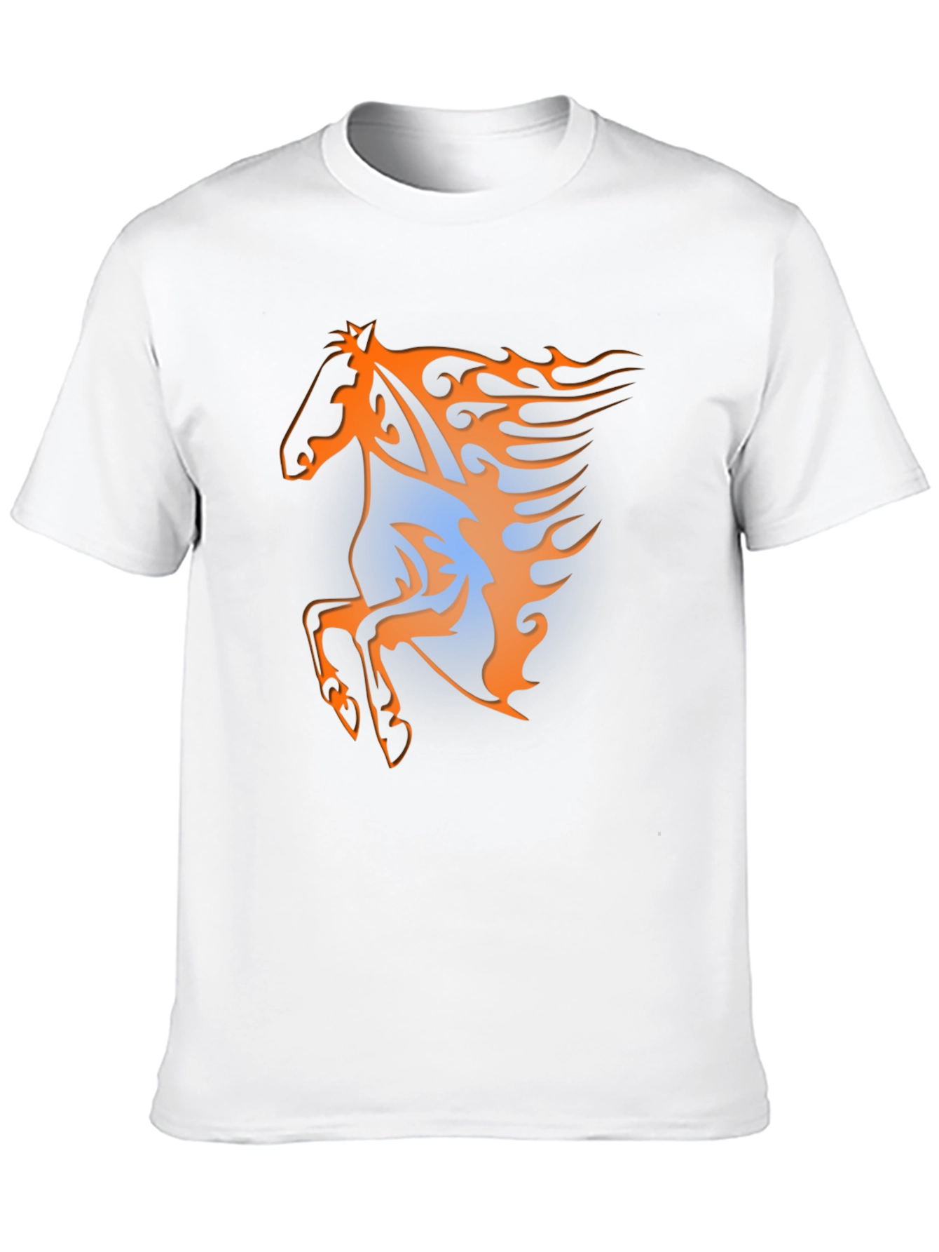 Fiery Horse Graphic Tee - Black