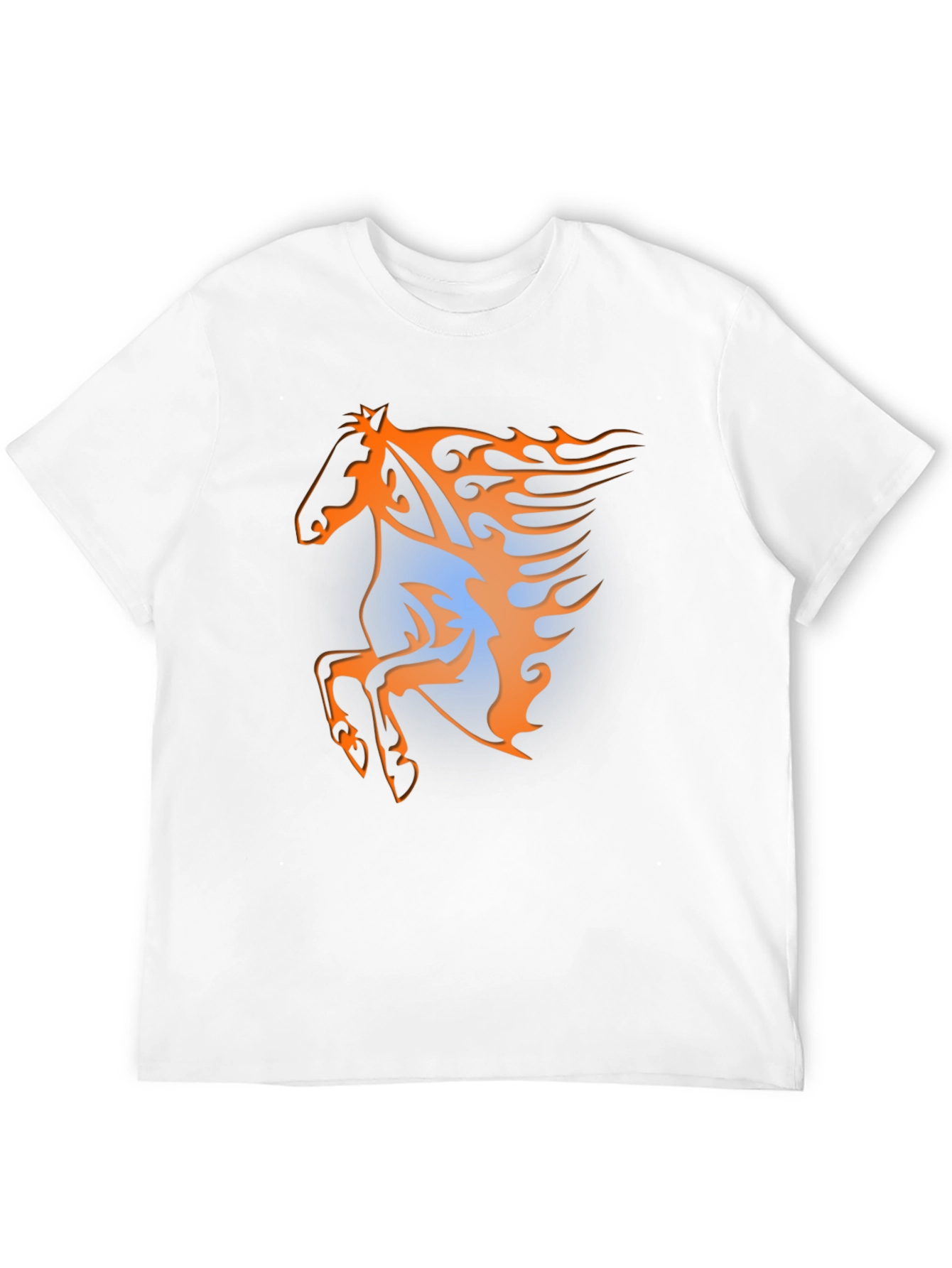 Fiery Horse Graphic Tee - Black