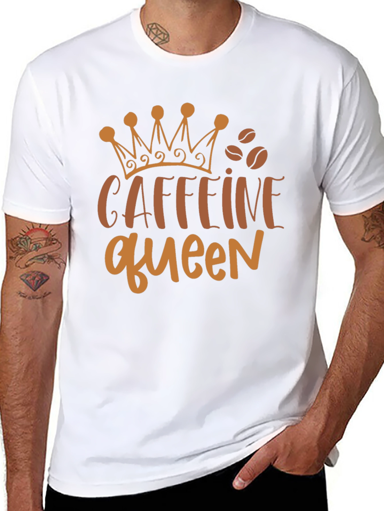 Caffeine Queen Black Graphic Tee