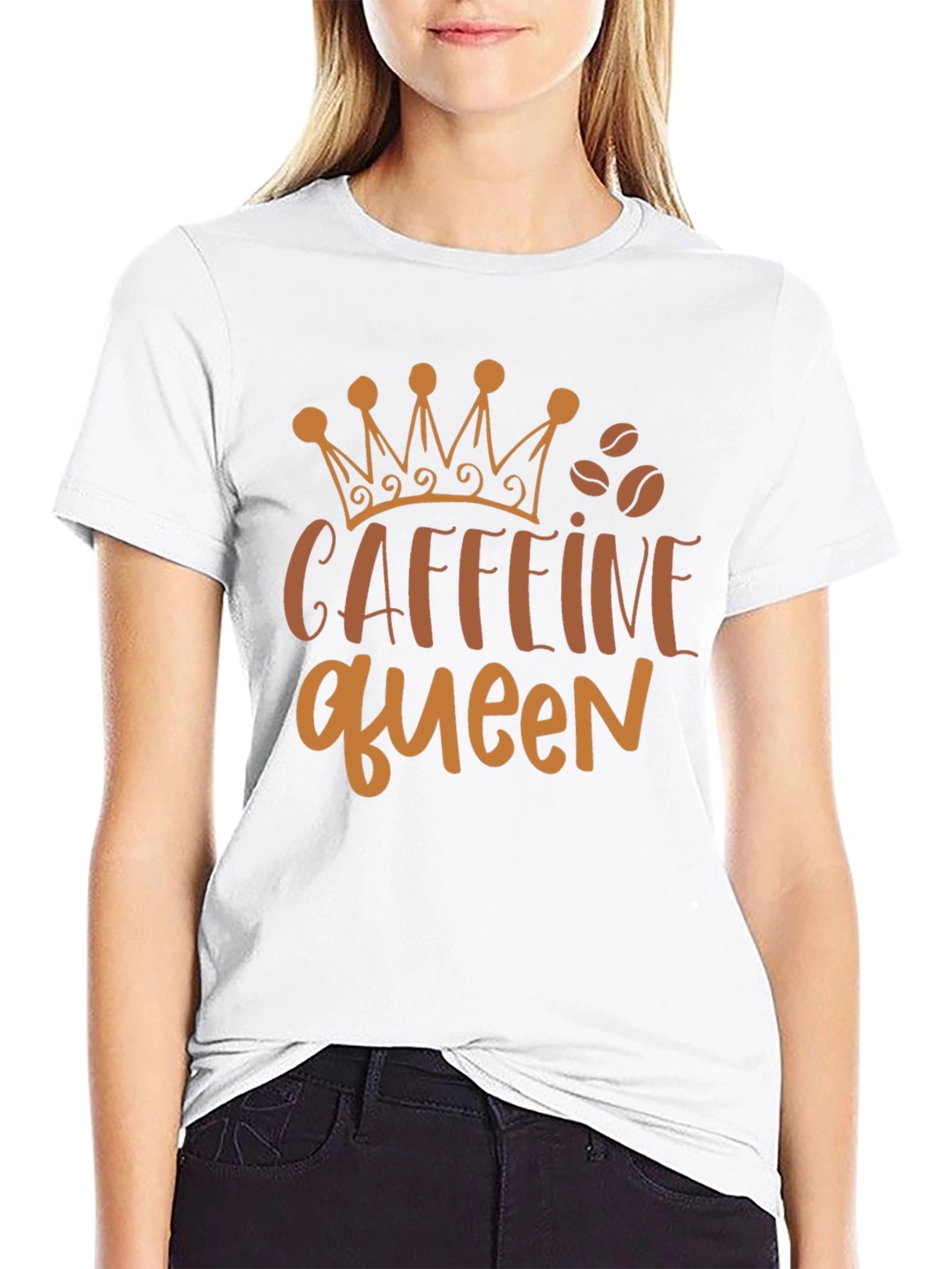 Caffeine Queen Black Graphic Tee