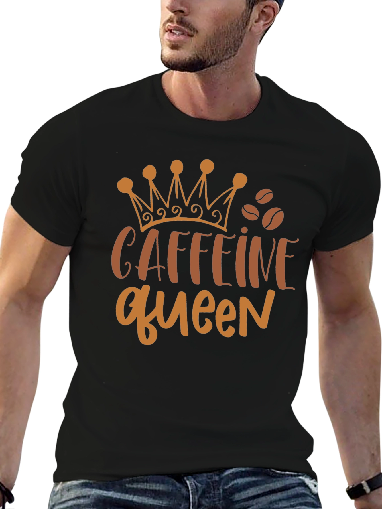 Caffeine Queen Black Graphic Tee