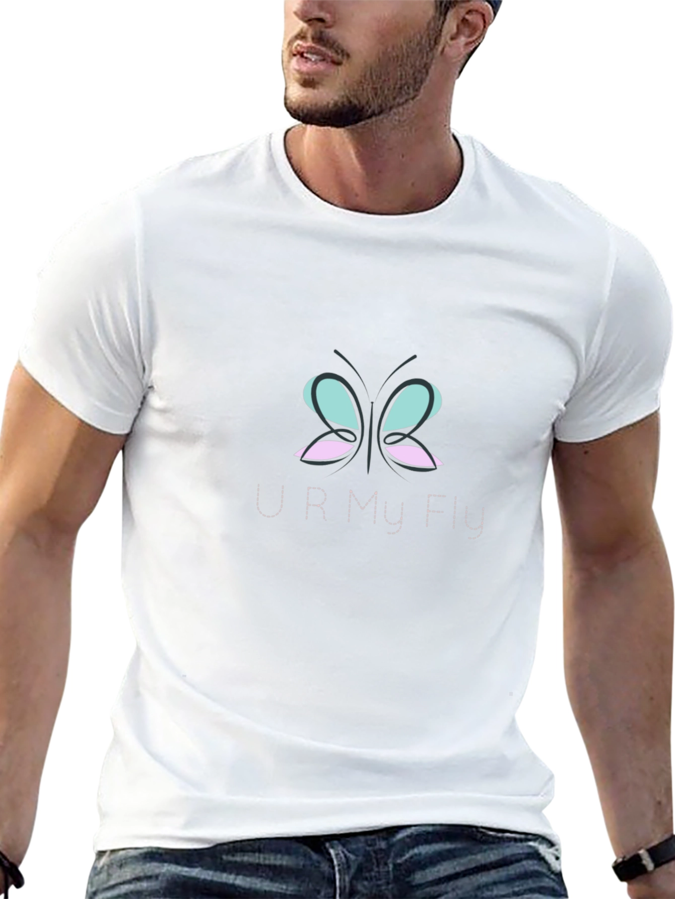 U R My Fly Graphic Tee - Black