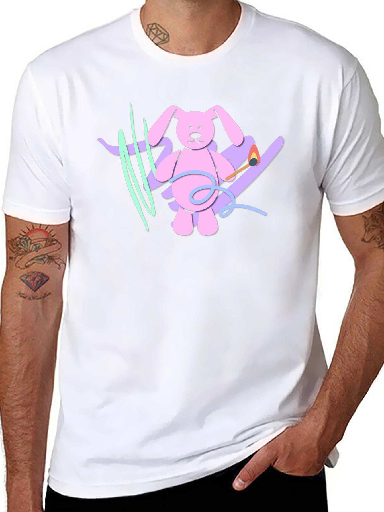 Playful Bunny Graphic Tee