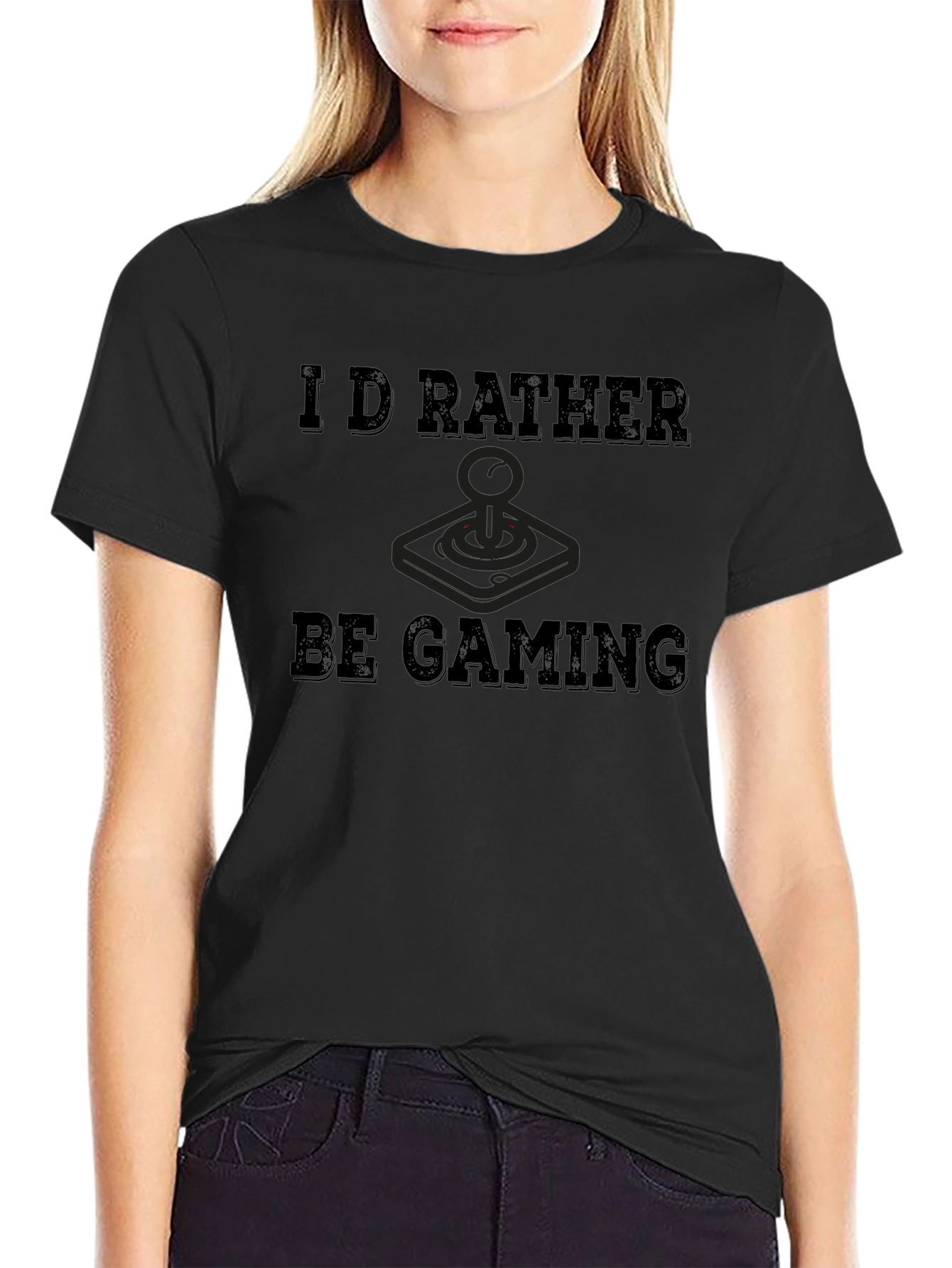 Id Rather Be Gaming T-Shirt - Black