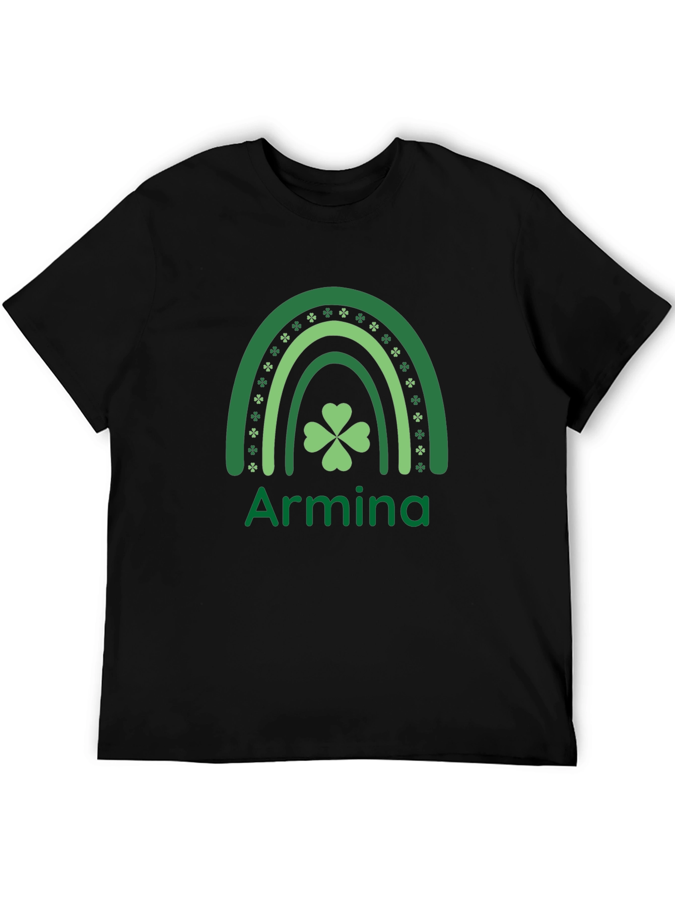 Armina St. Patricks Day Rainbow Clover T-Shirt