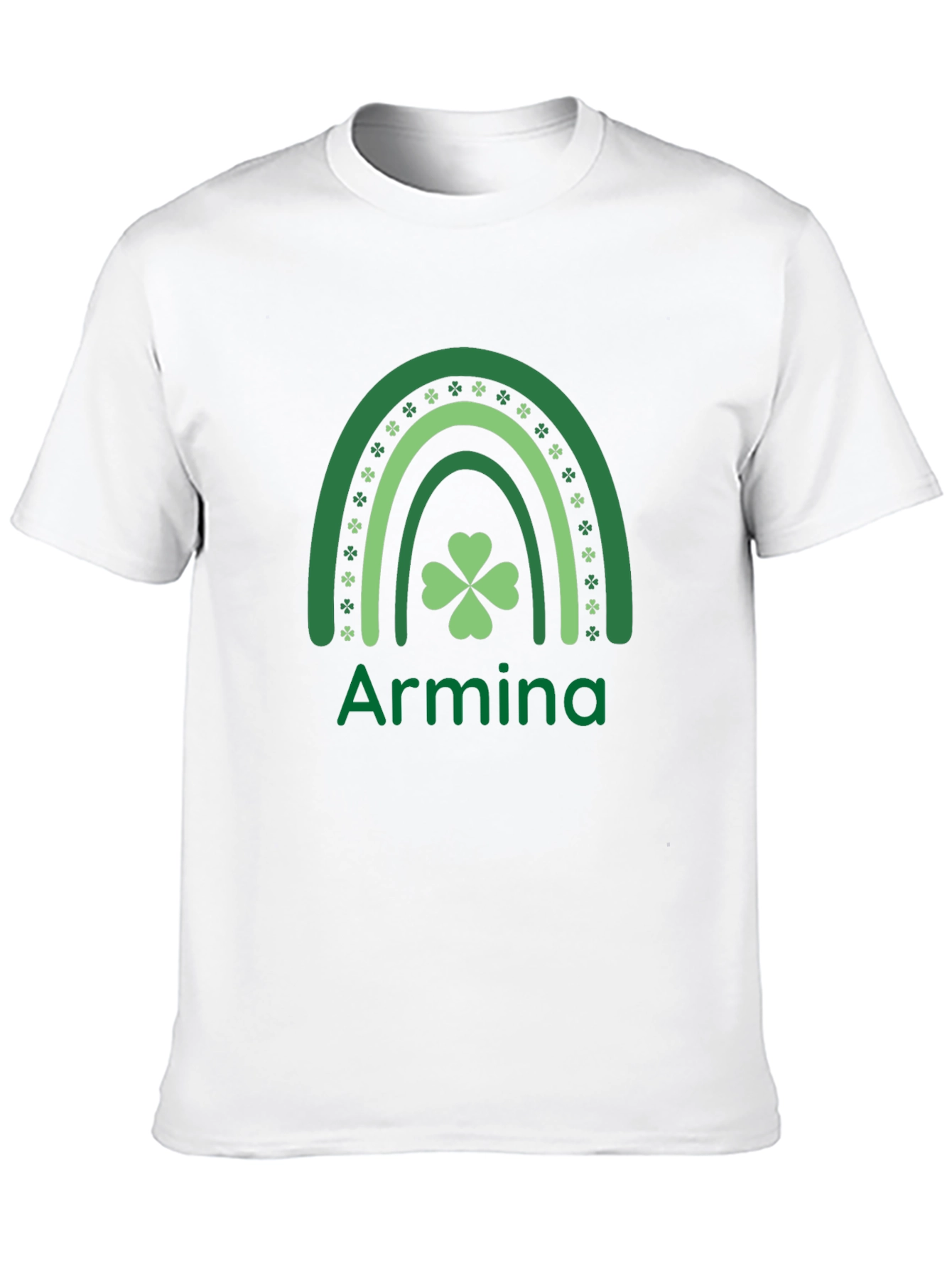 Armina St. Patricks Day Rainbow Clover T-Shirt