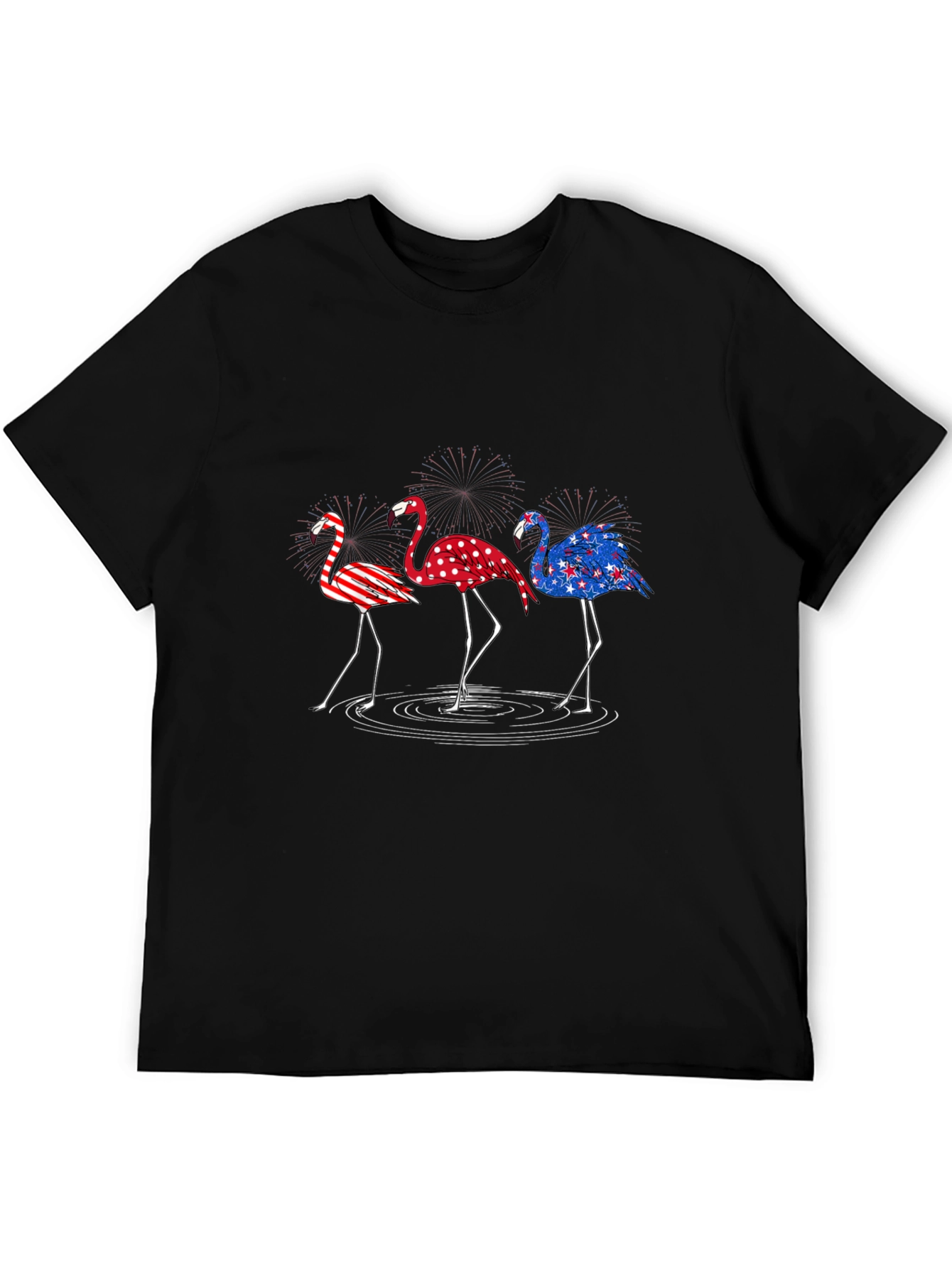 Patriotic Flamingo T-Shirt - USA Pride Tee
