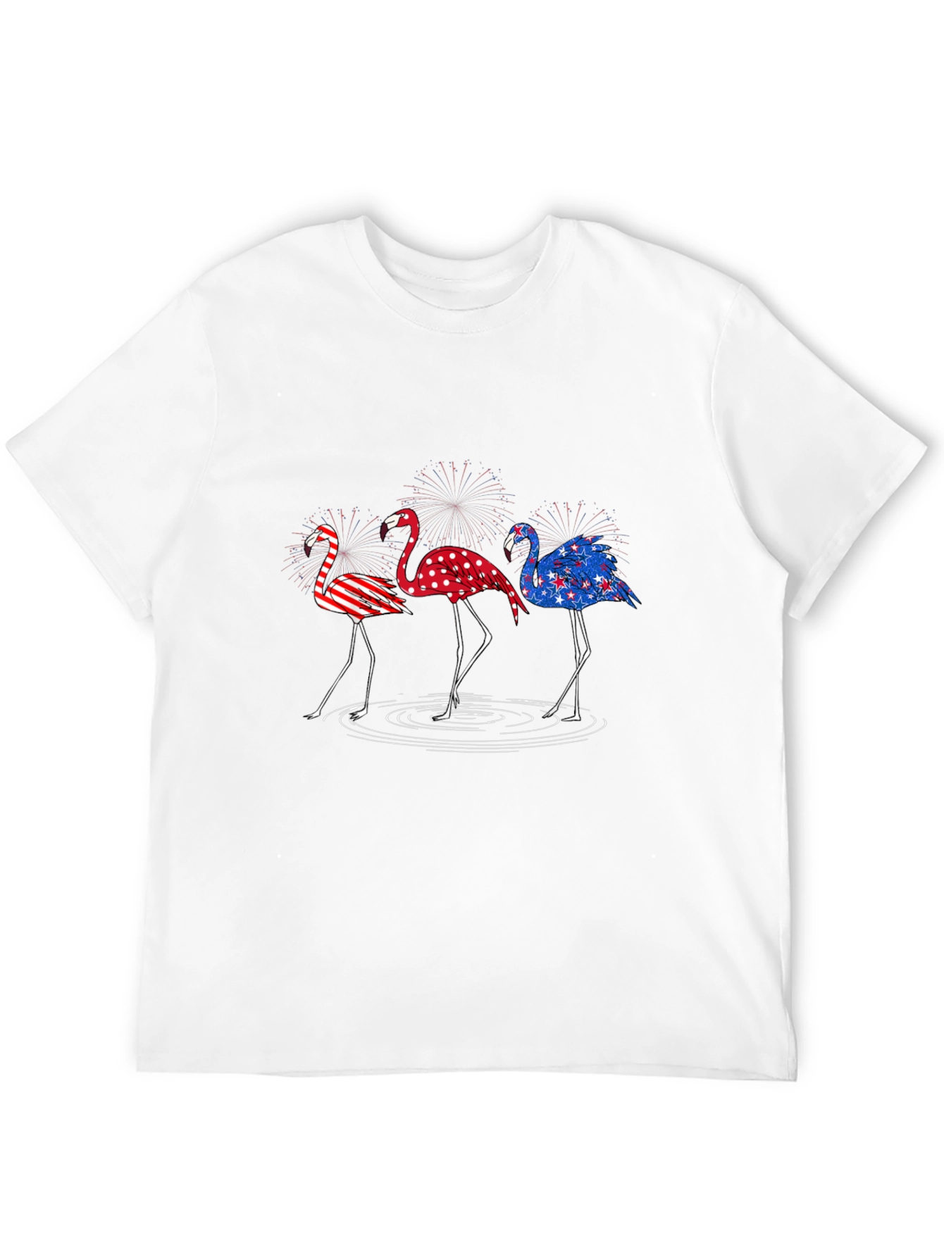 Patriotic Flamingo T-Shirt - USA Pride Tee
