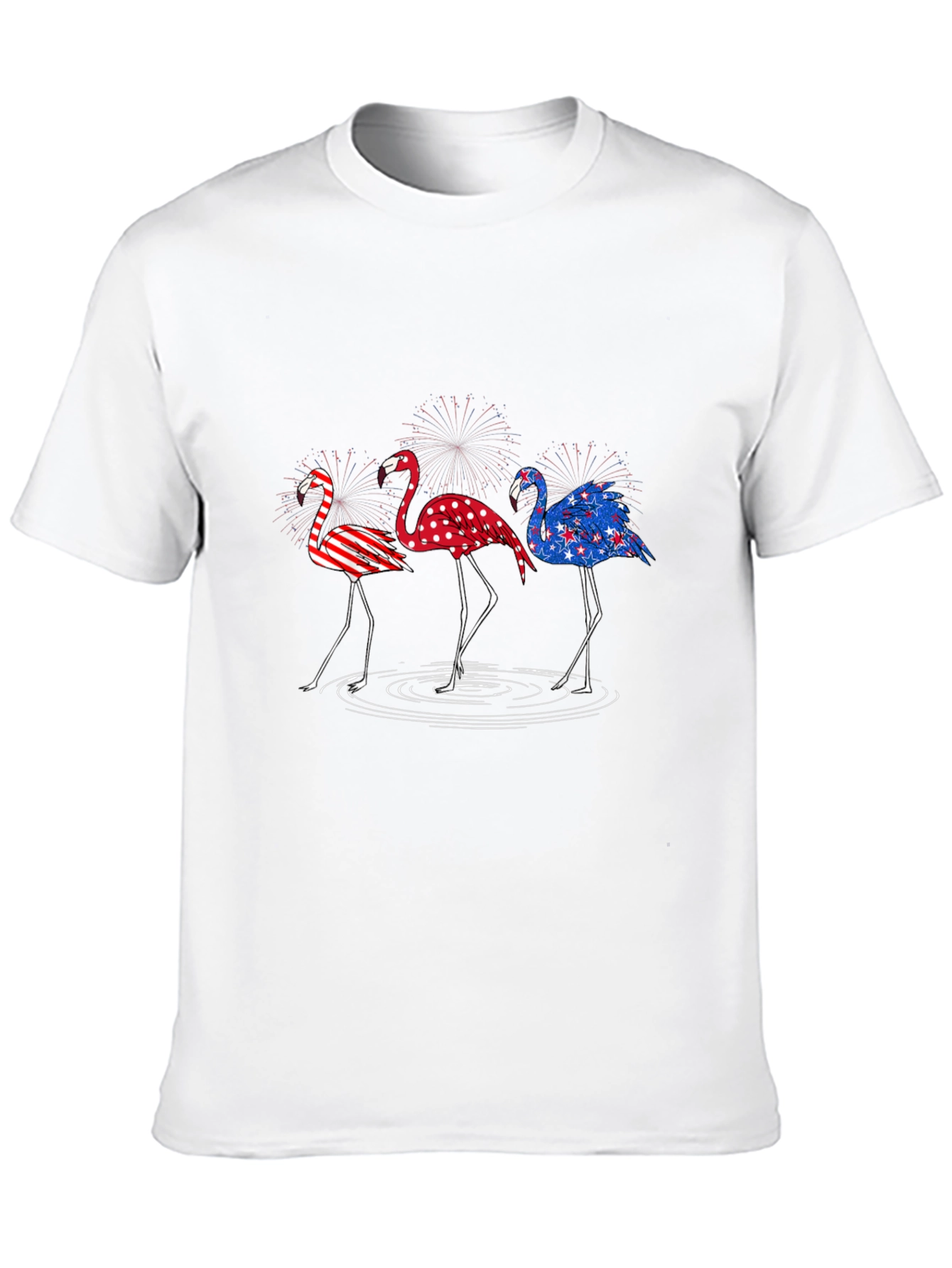 Patriotic Flamingo T-Shirt - USA Pride Tee