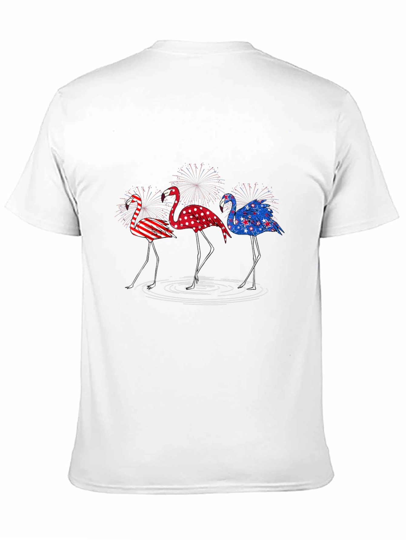 Patriotic Flamingo T-Shirt - USA Pride Tee
