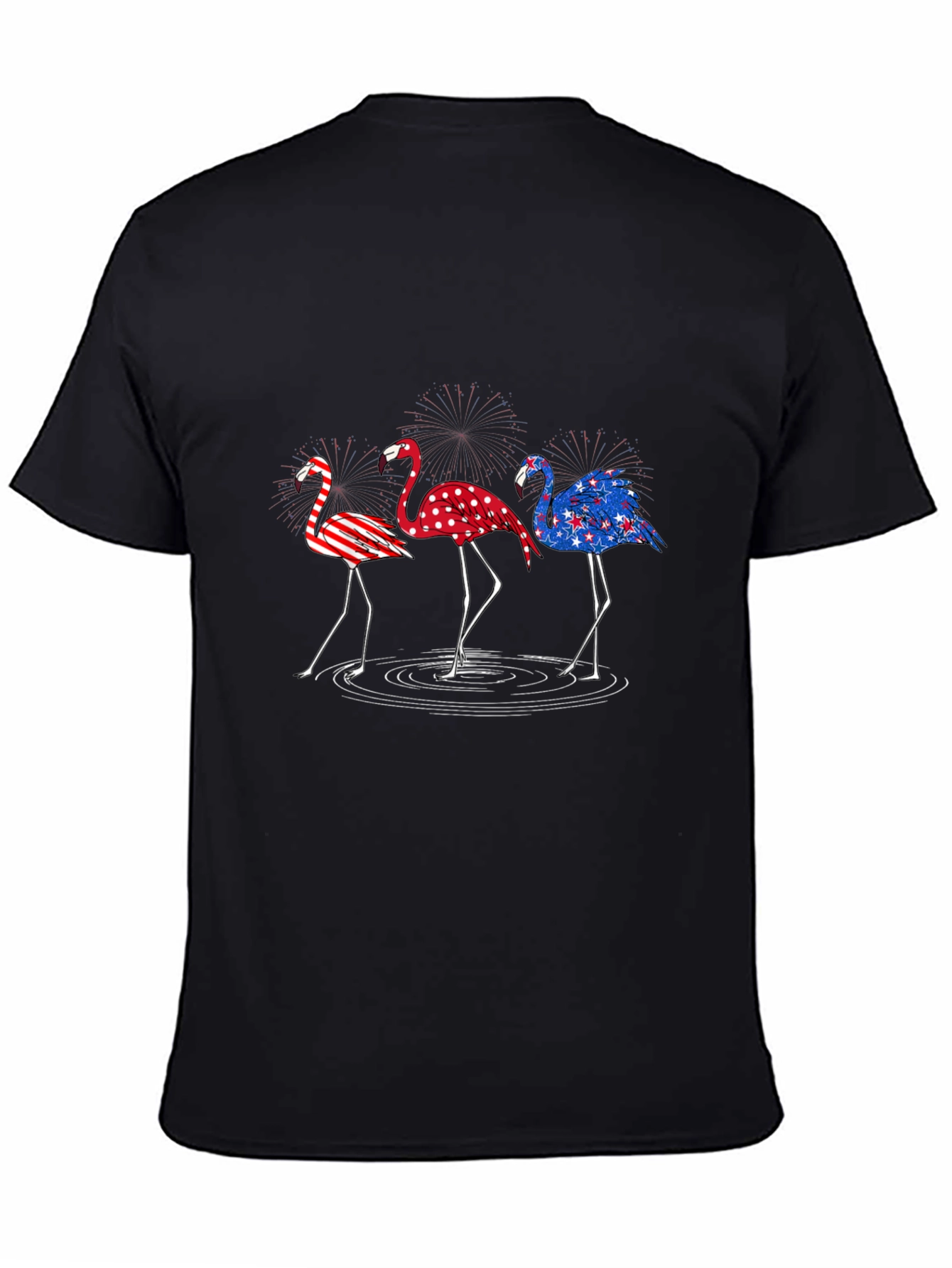 Patriotic Flamingo T-Shirt - USA Pride Tee
