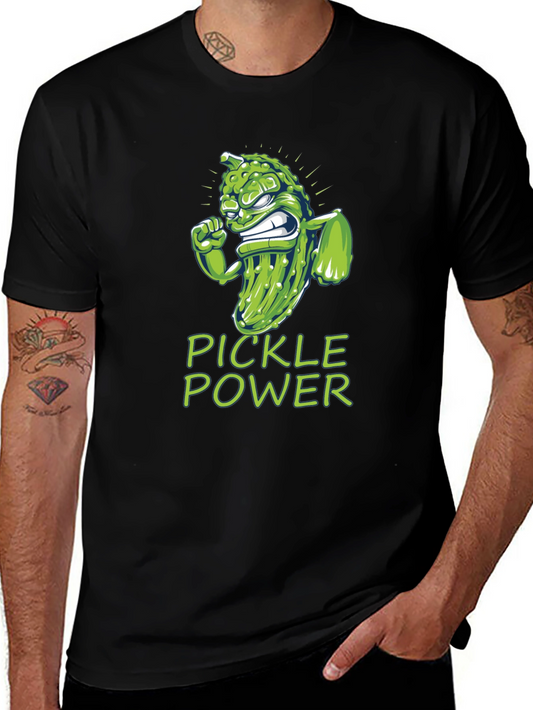 Pickle Power Graphic Tee -  Funny Foodie Shirt