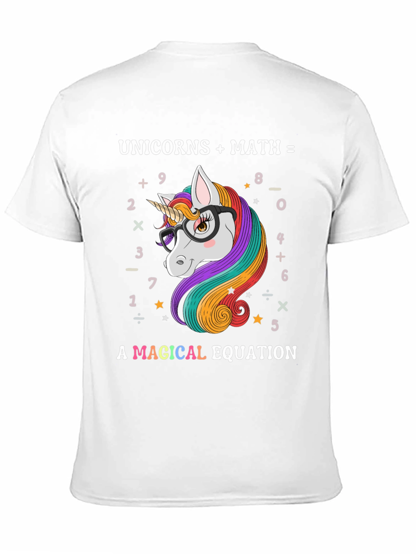 Unicorns Math Magical Equation T-Shirt